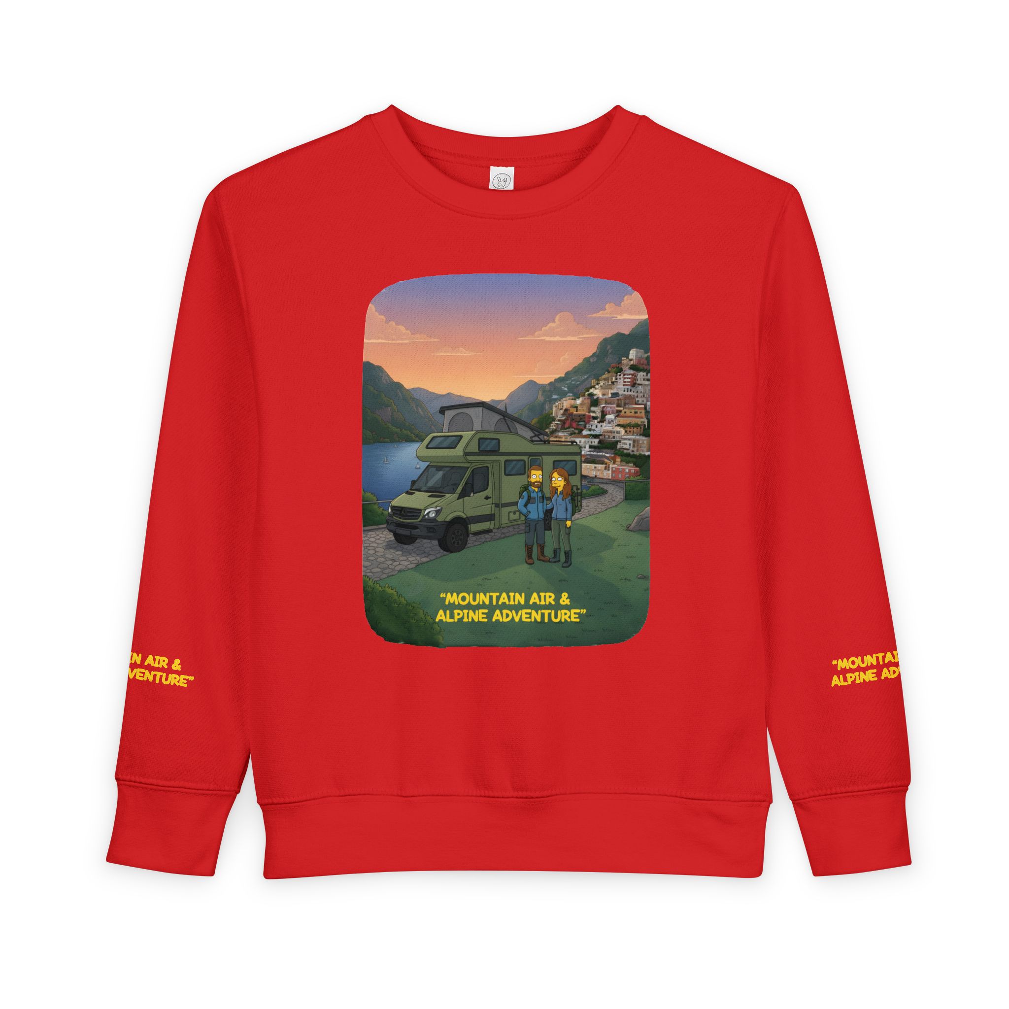 Toddler Sweatshirt - "Mountain Air And Alpine Adventure" (Design Sitcom-Line)