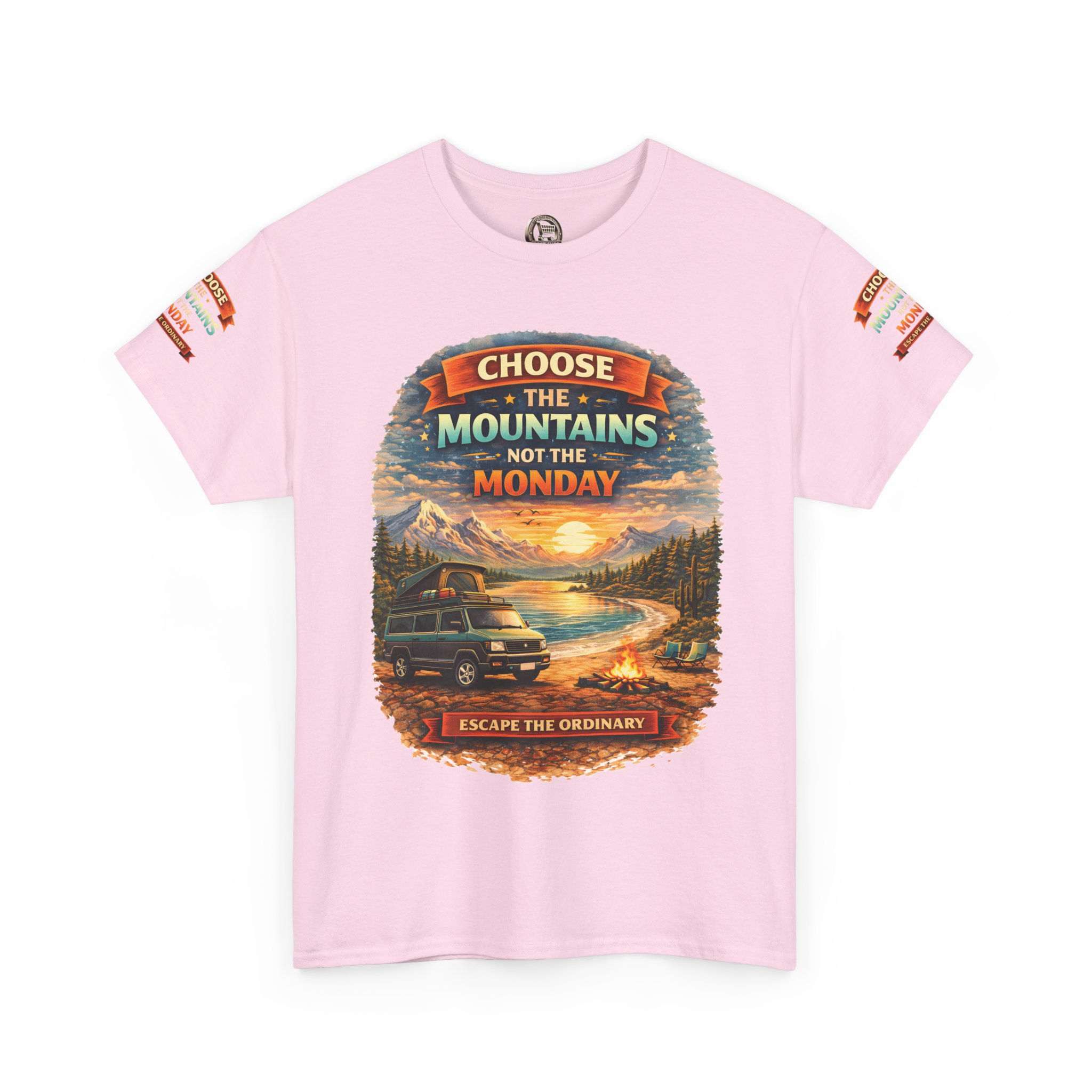 195702566442567752_2048.jpeg Unisex Heavy Cotton Tee — "Choose The Mountens" Design Scenic-Line