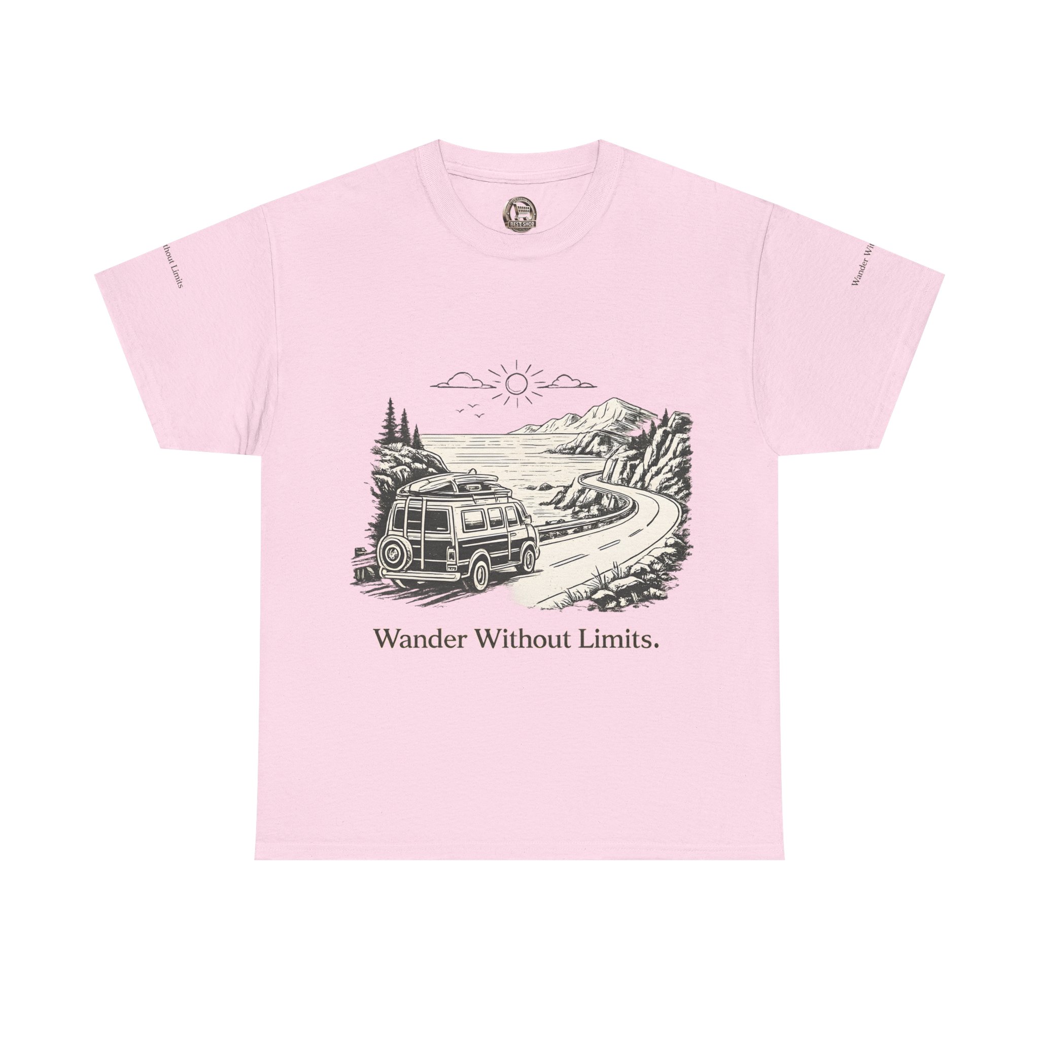 1960583253905843905_2048.jpeg Unisex Heavy Cotton Tee — "Wander Without Limits" Design Minimal-Line