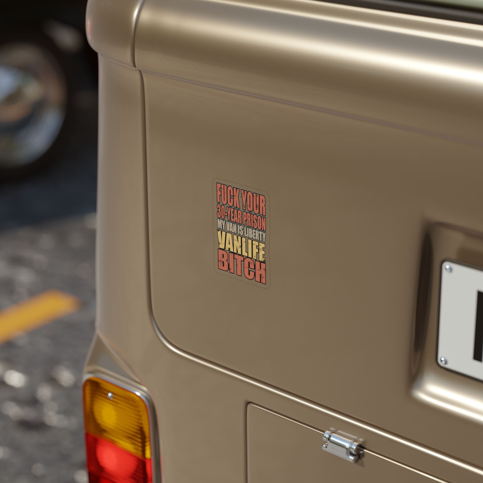 Transparent Outdoor Stickers – "Fuck Your 30 Year" Design F**K-Line