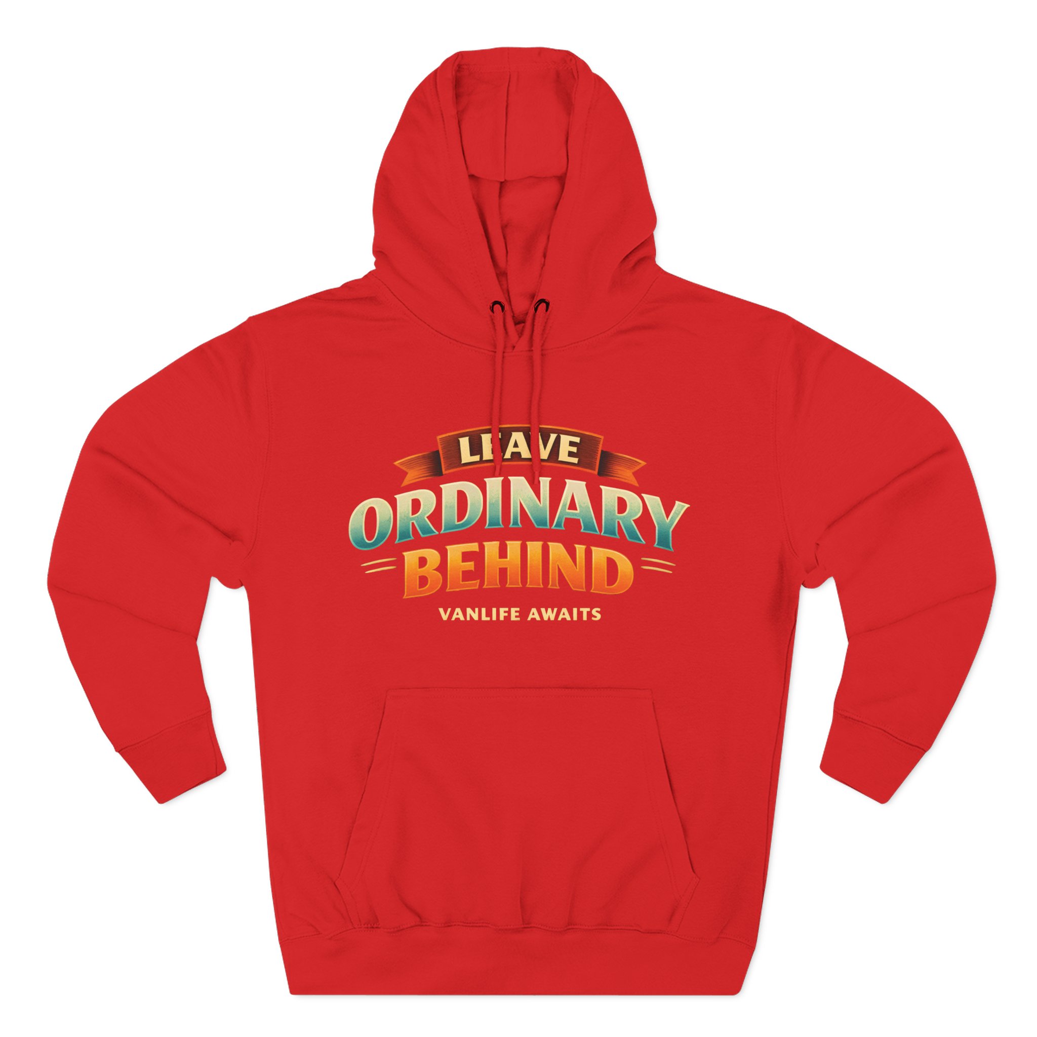 1986224654109563262_2048.jpeg Three-Panel Fleece Hoodie - "Leave Ordinary Behind" Design Scenic-Line