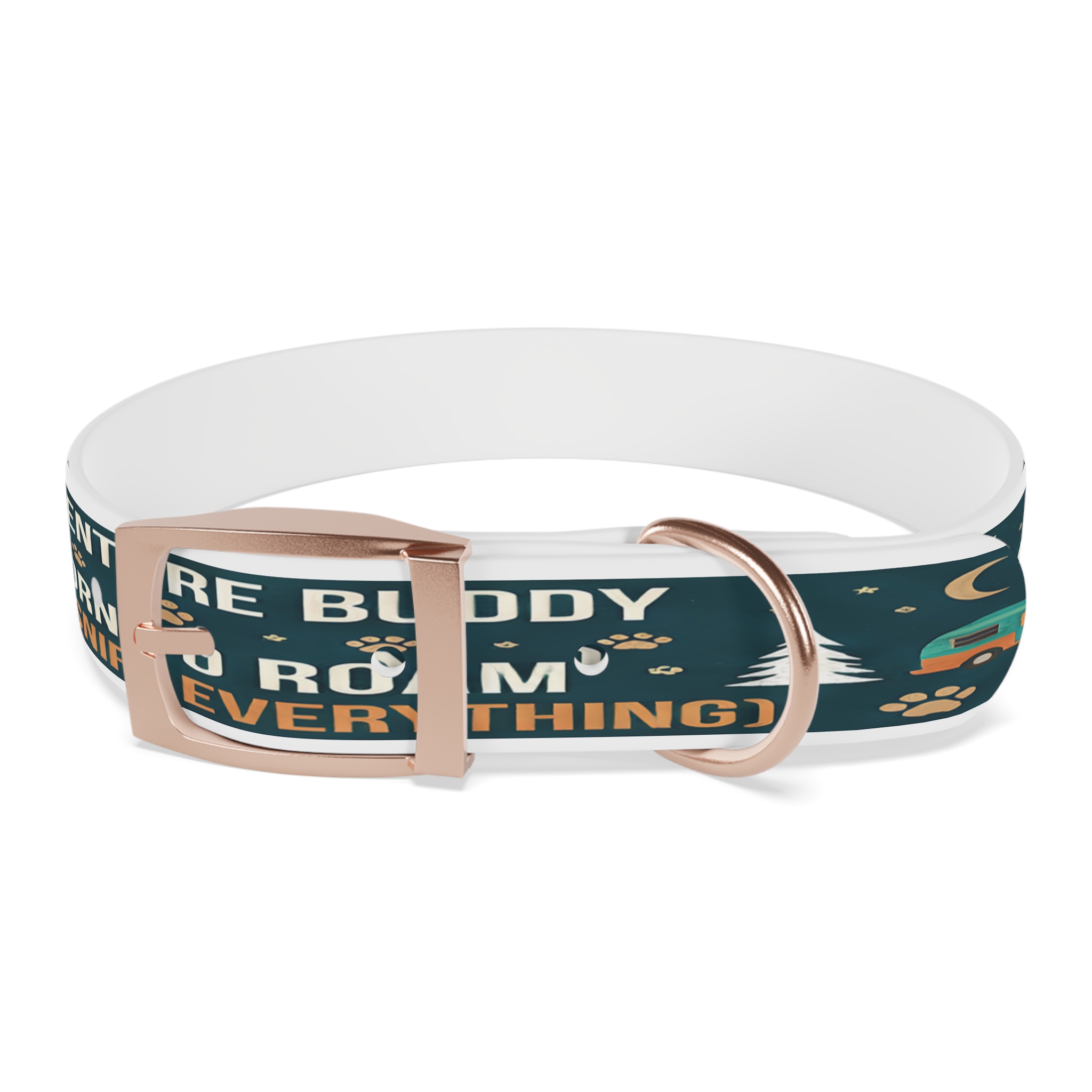 1986580228544692934_4096.jpeg Dog Collar — 'Born to Roam (and Sniff Everything)' Outdoor Pet Collar