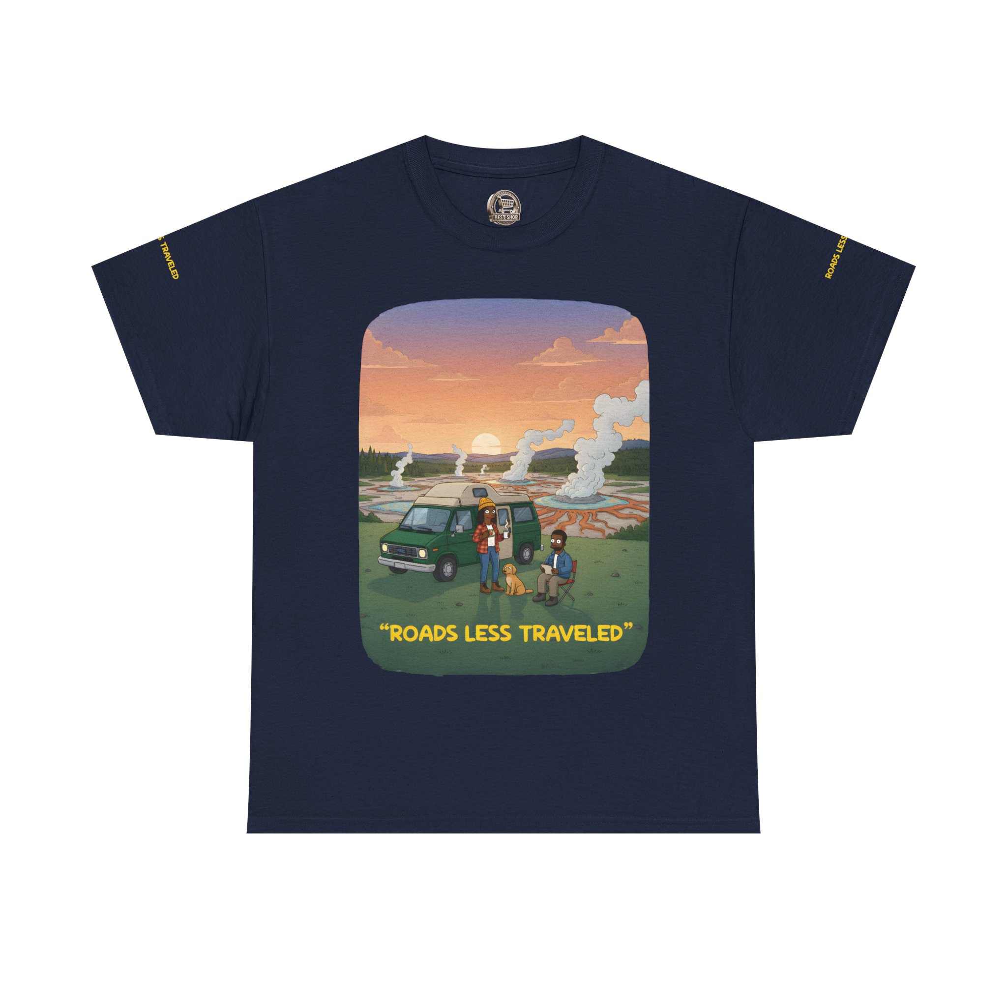 1996270498423115483_2048.jpeg Unisex Heavy Cotton Tee — "Roads Less Traveled" Design Sitcom-Line