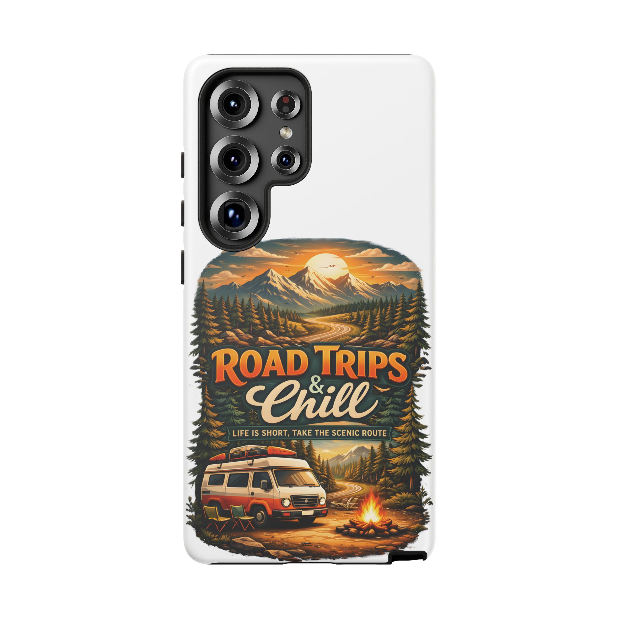 Phone Case — "Road Trips and Chill" (Design Scenic-Line)