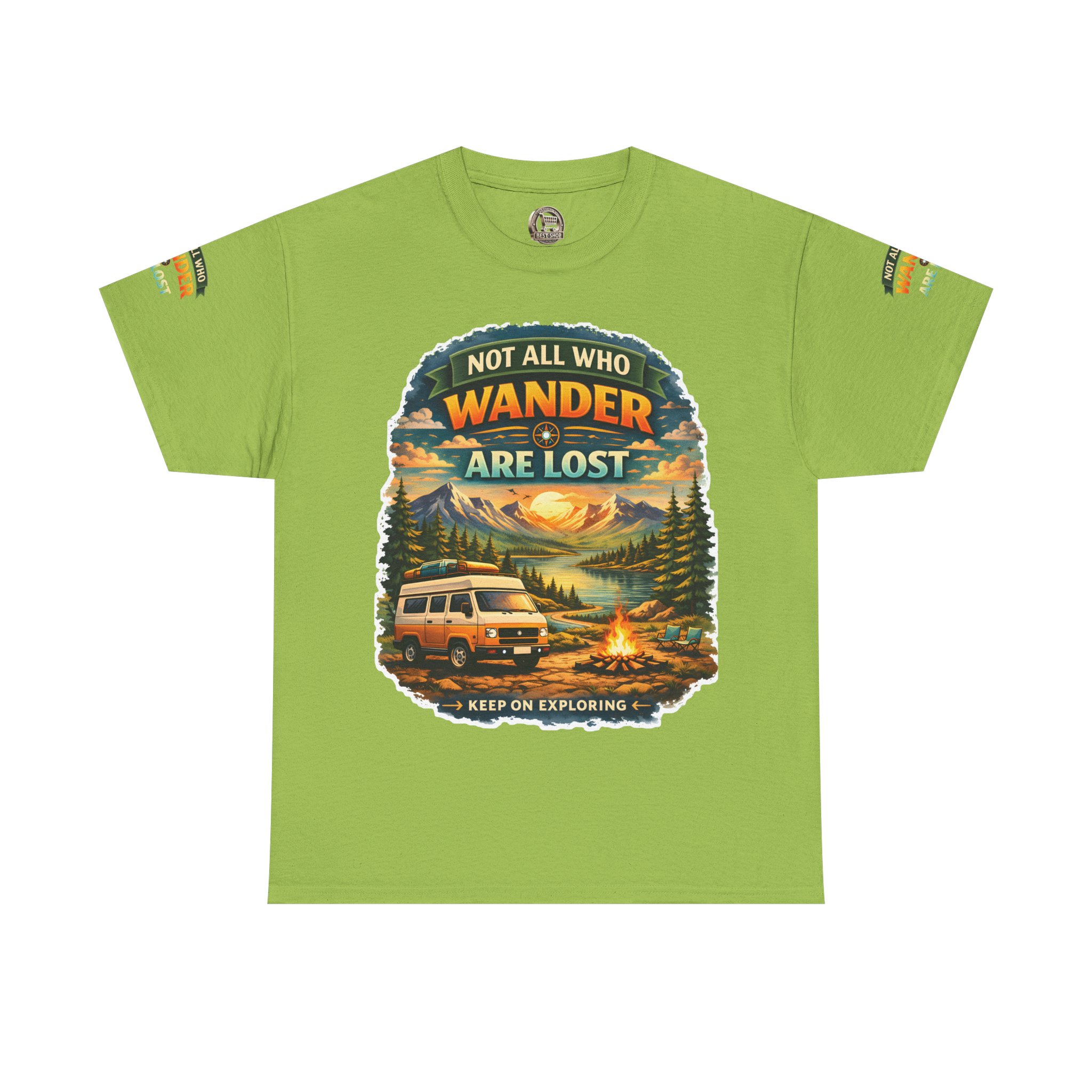 204763462439611987_2048.jpeg Unisex Heavy Cotton Tee — "Not All Who Wander Are Lost" Design Scenic-Line