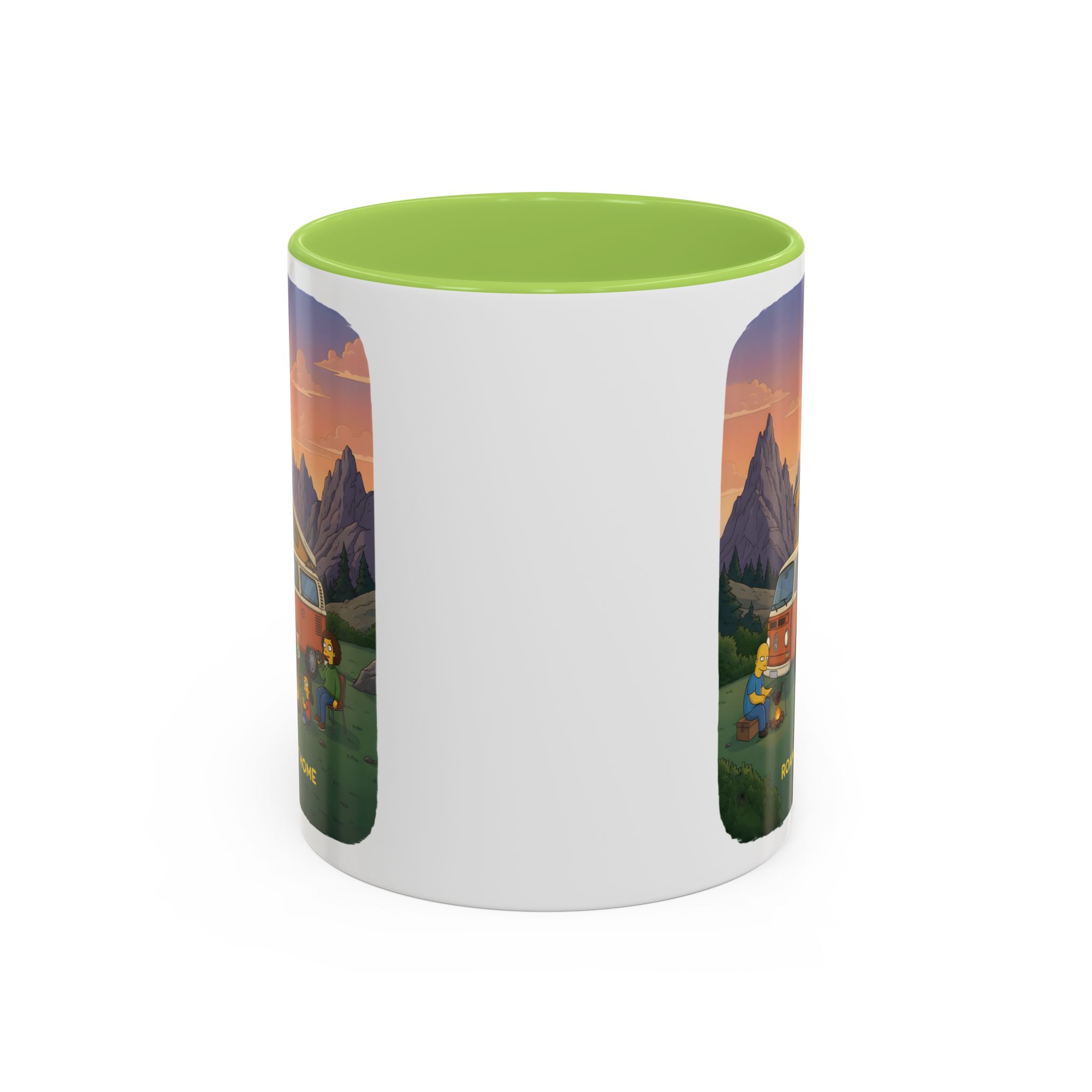 Accent Coffee Mug (11, 15oz) — "Roam Sweet Home" Design Sitcom-Line