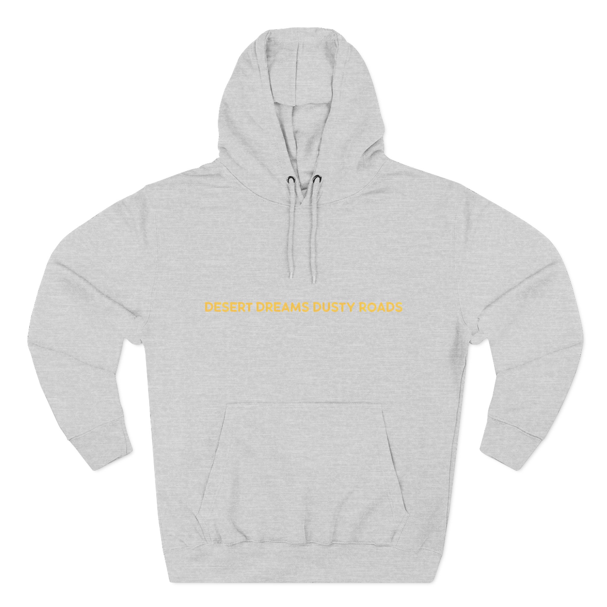 Three-Panel Fleece Hoodie - "Desert Dreams Dusty Roads" Design Sitcom-Line