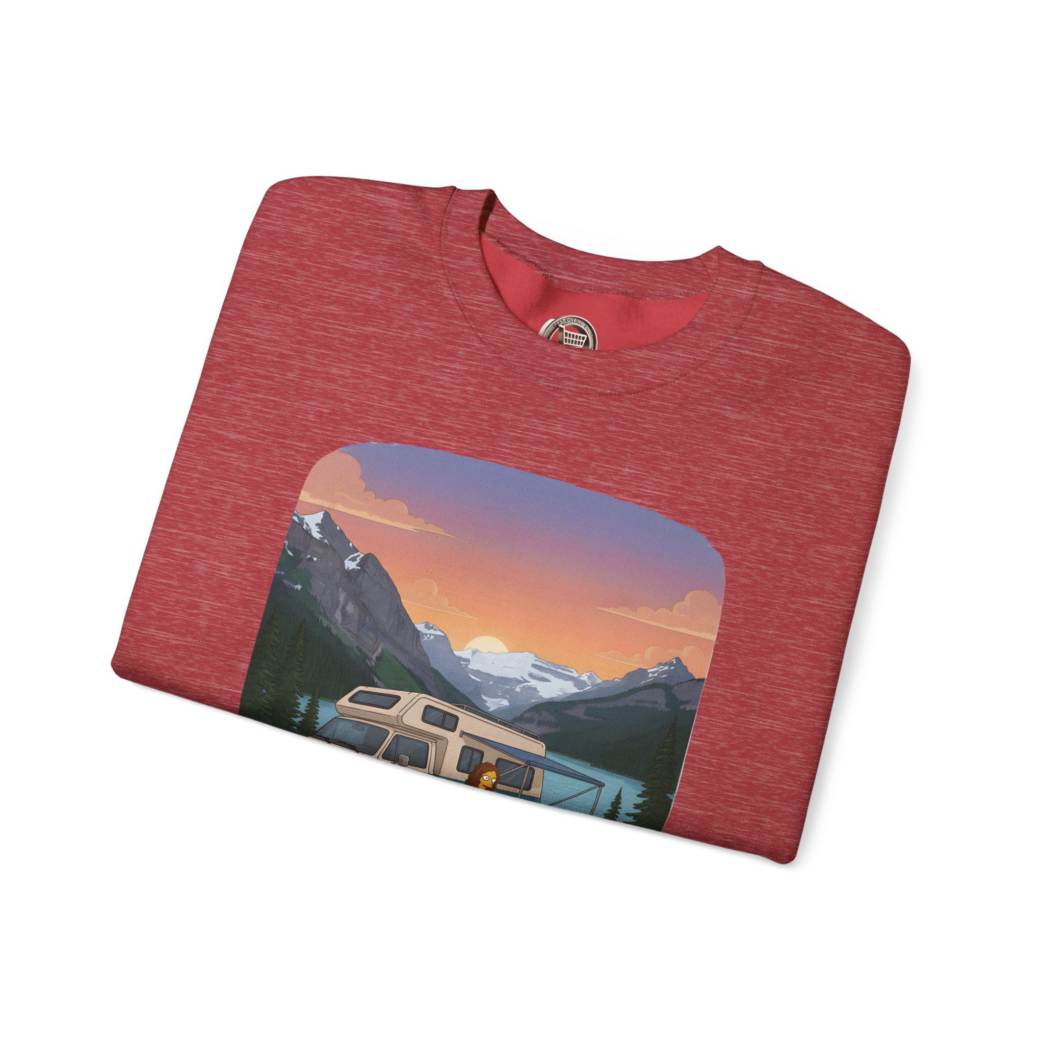 Unisex Heavy Blend™ Crewneck Sweatshirt — "Hit The Road-Find Your Soul" Design Sitcom-Line