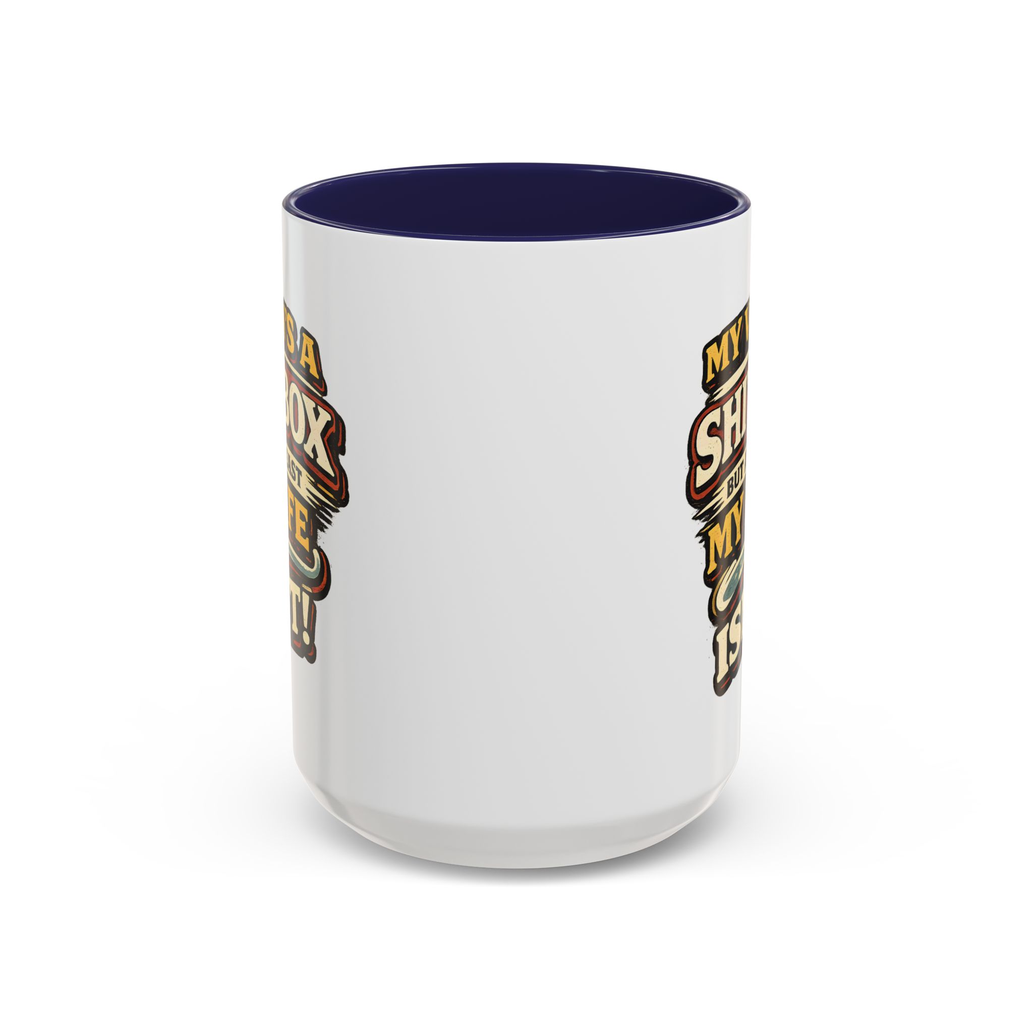 Accent Coffee Mug (11, 15oz) — "My Van`s A Shitbox" Design F**K-Line