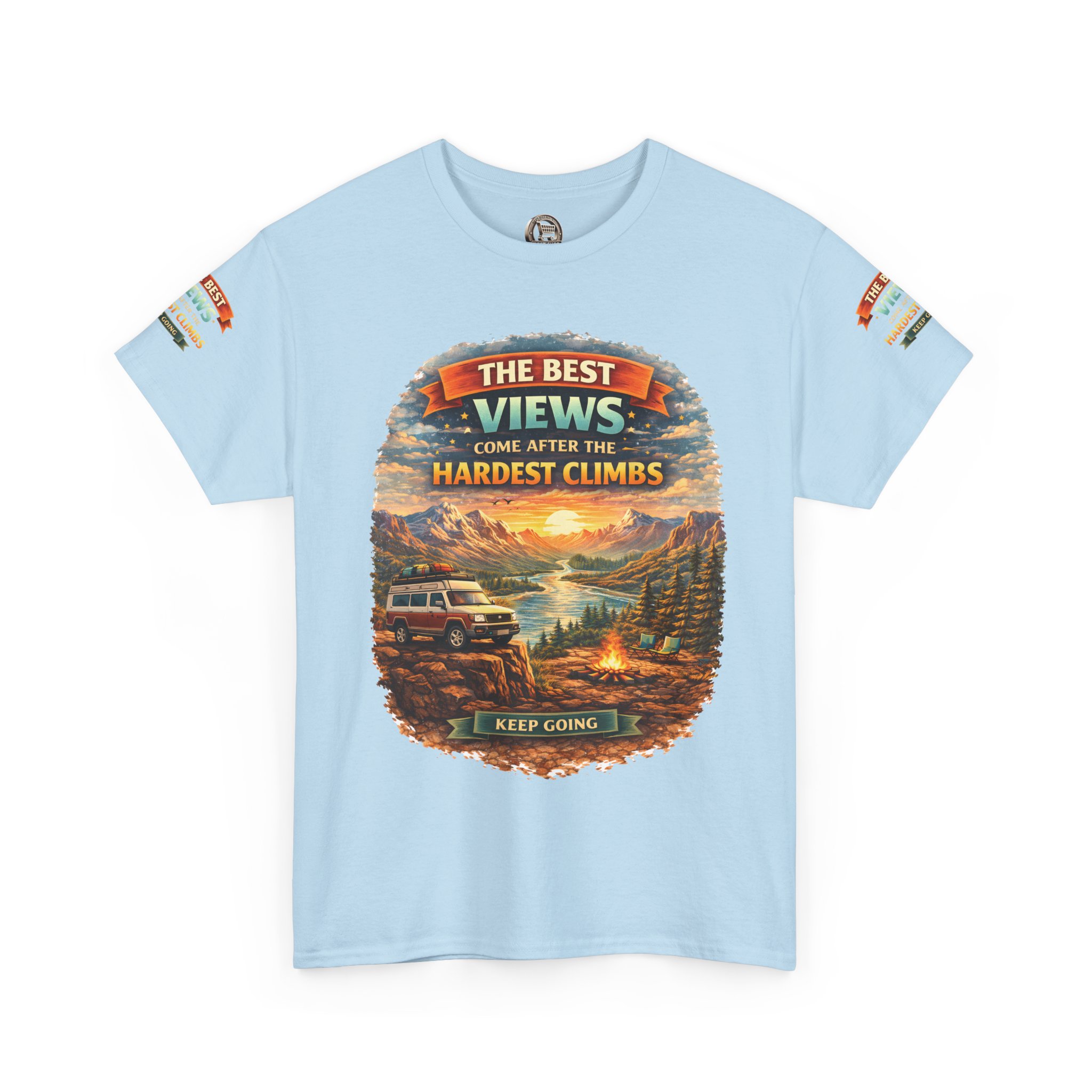 2076697542121301089_2048.jpeg Unisex Heavy Cotton Tee — "The Best Views" Design Scenic-Line