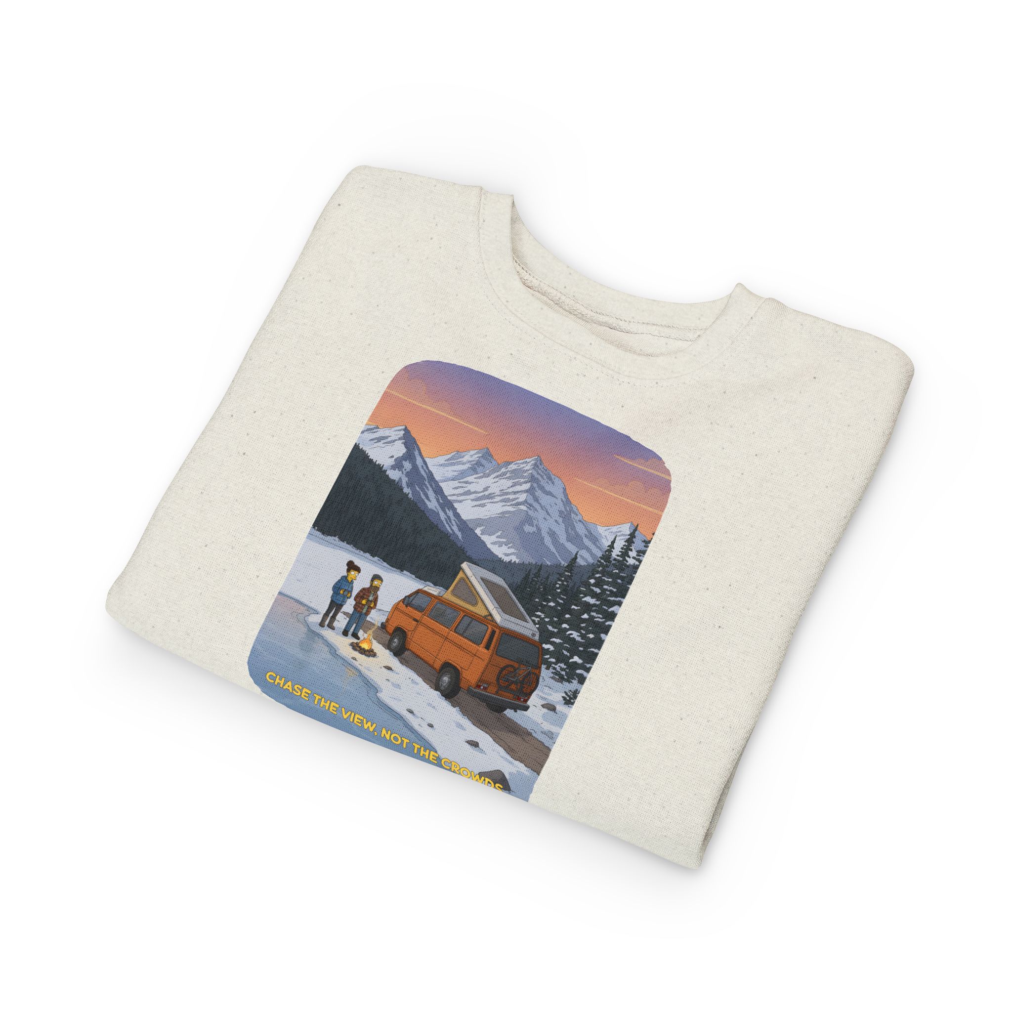 Toddler Sweatshirt - "Chase The Views-Not The Crowds" (Design Sitcom-Line)