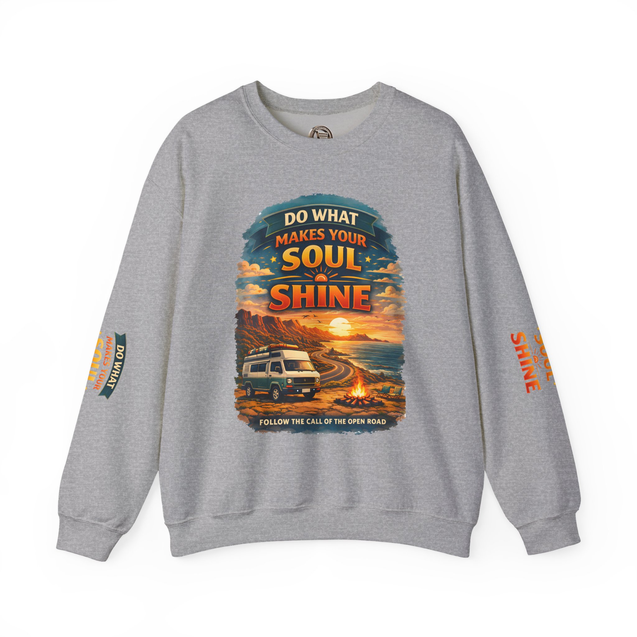 Unisex Heavy Blend™ Crewneck Sweatshirt — "Do What Makes Your Soul Shine" Design Scenic-Line