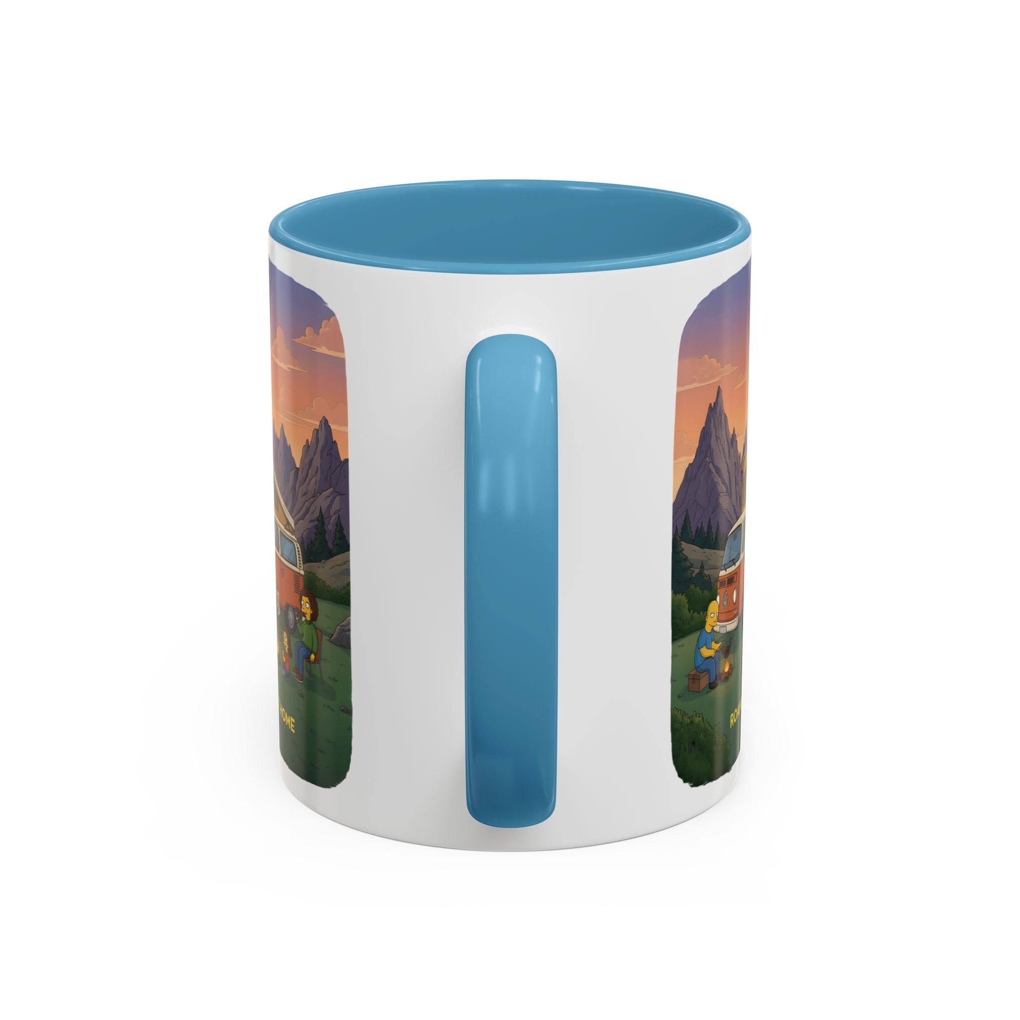 Accent Coffee Mug (11, 15oz) — "Roam Sweet Home" Design Sitcom-Line