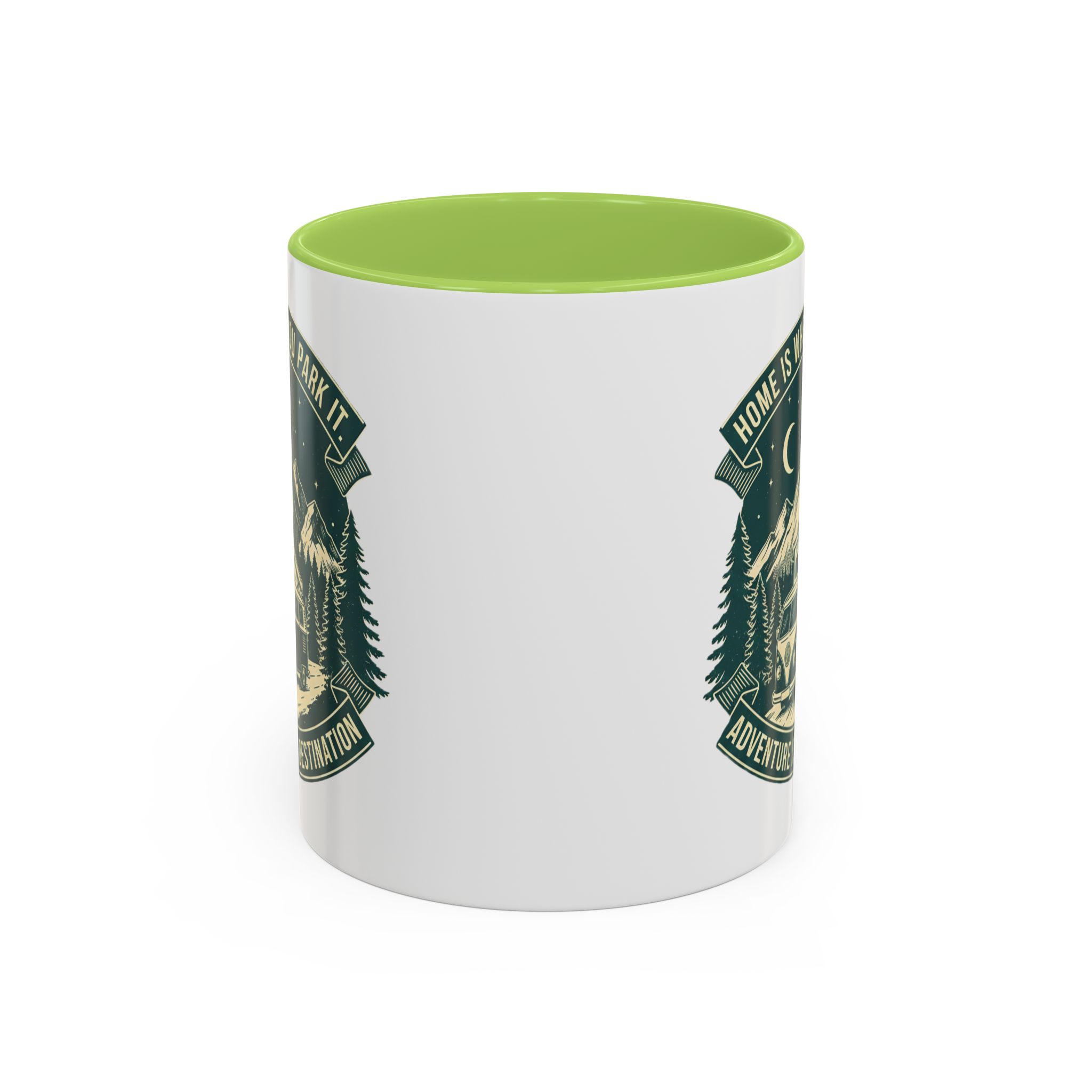 Coffee Mug — "Home Is Where You Park It-Adventure is the destination"  (11/15oz) (Both sides printed)