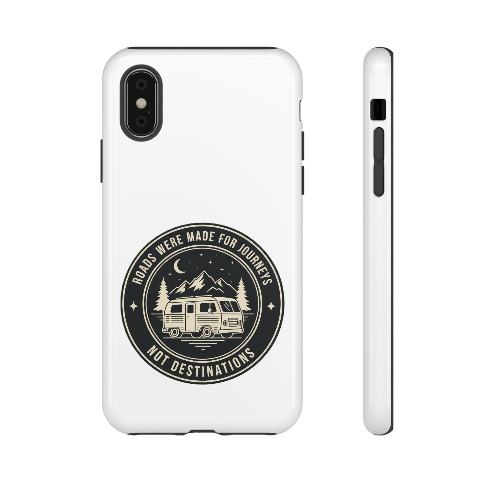 Phone Case — "ROAD WHERE MADE FOR JOURNEYS-NOT DESTINATIONS" Camper Van Design