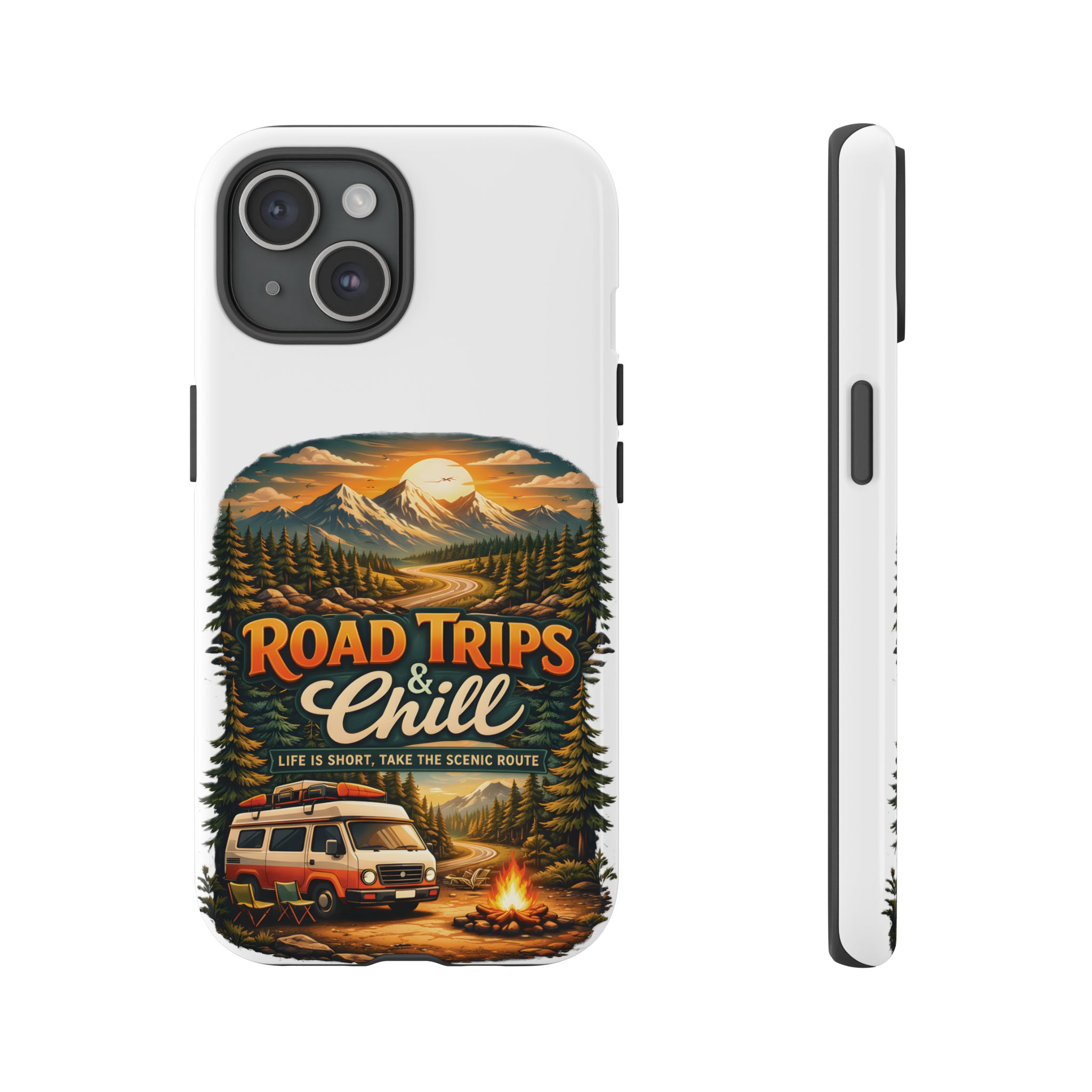 Phone Case — "Road Trips and Chill" (Design Scenic-Line)