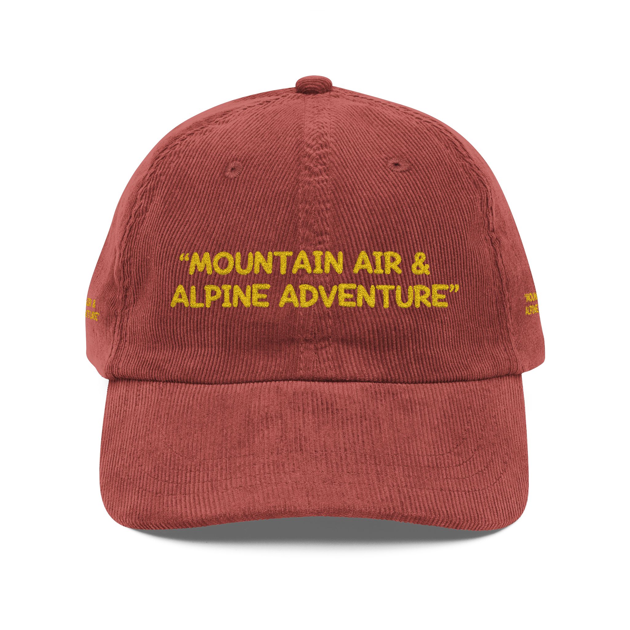 2120880853643282603_2048-1.jpeg Vintage Corduroy Cap (Embroidery) — "Mountain Air & Alpine Adventure" Embroidered Hat