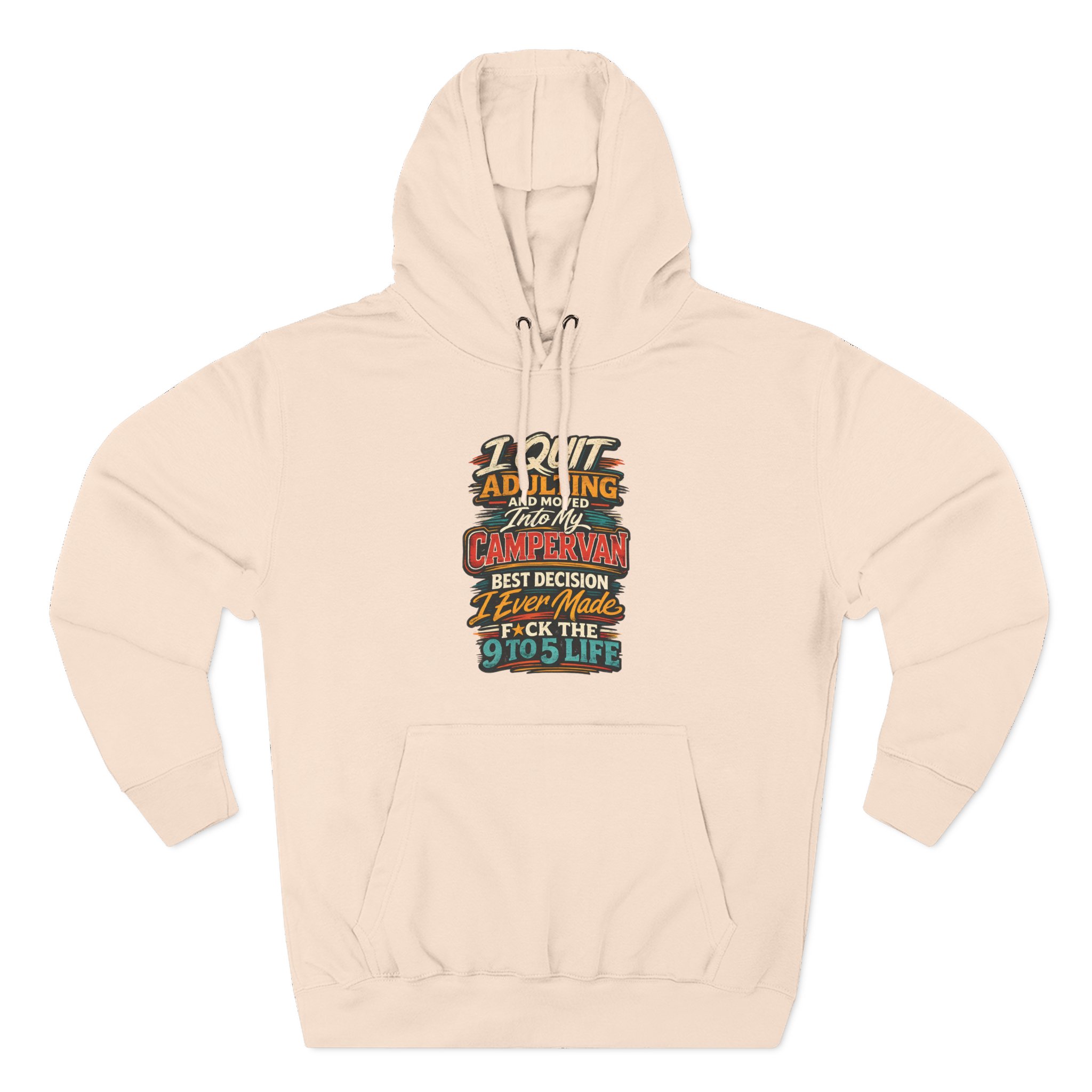 2128641391151493158_2048.jpeg Three-Panel Fleece Hoodie - "I Quit Adulting" Design F**K-Line