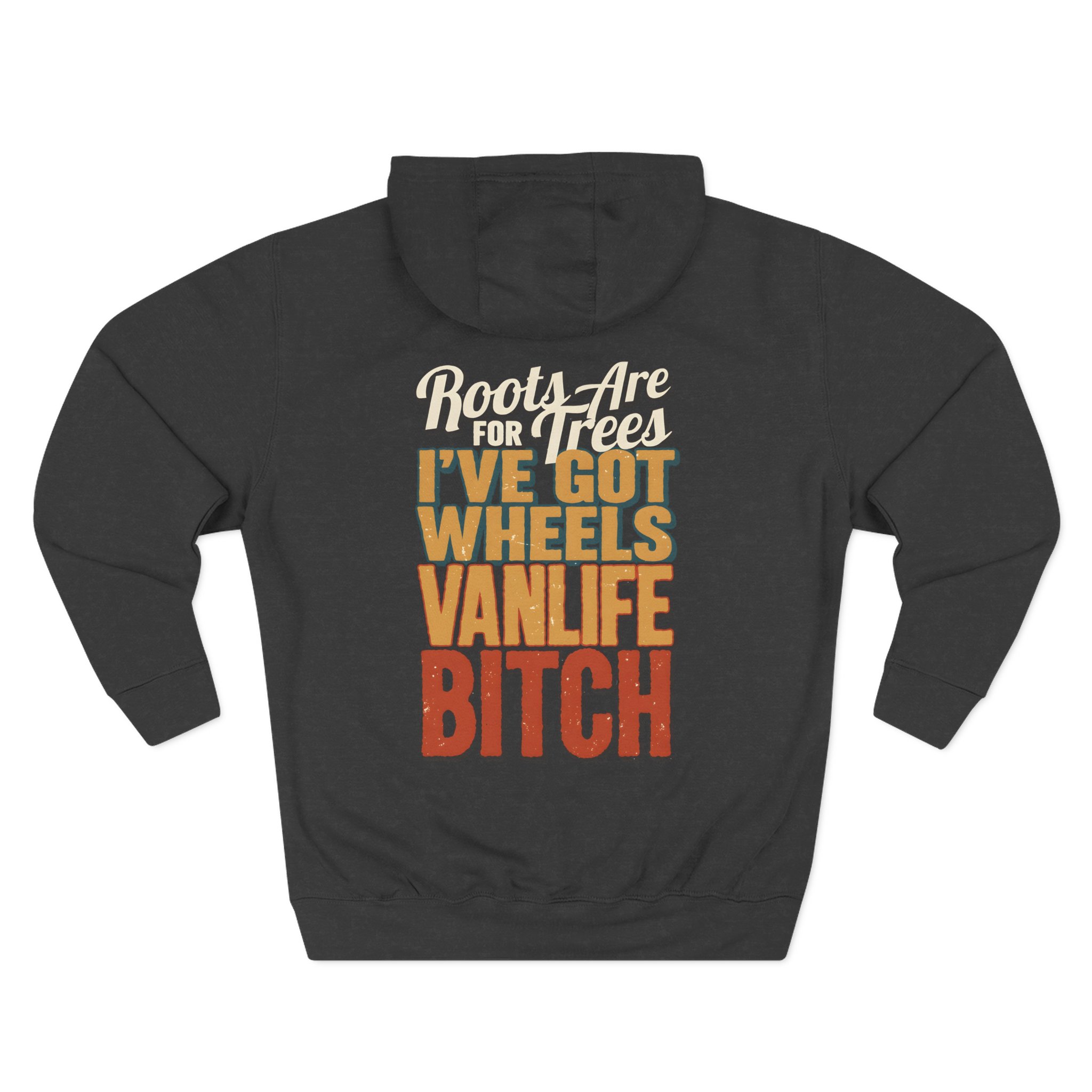 Three-Panel Fleece Hoodie - "Roots Are For Trees" Design F**K-Line