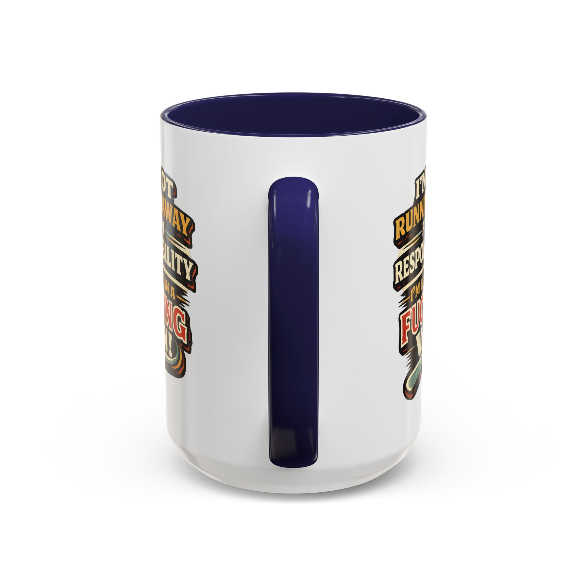 2138490118282483717_2048.jpeg Accent Coffee Mug (11, 15oz) — "I`m Not running Away" Design F**K-Line