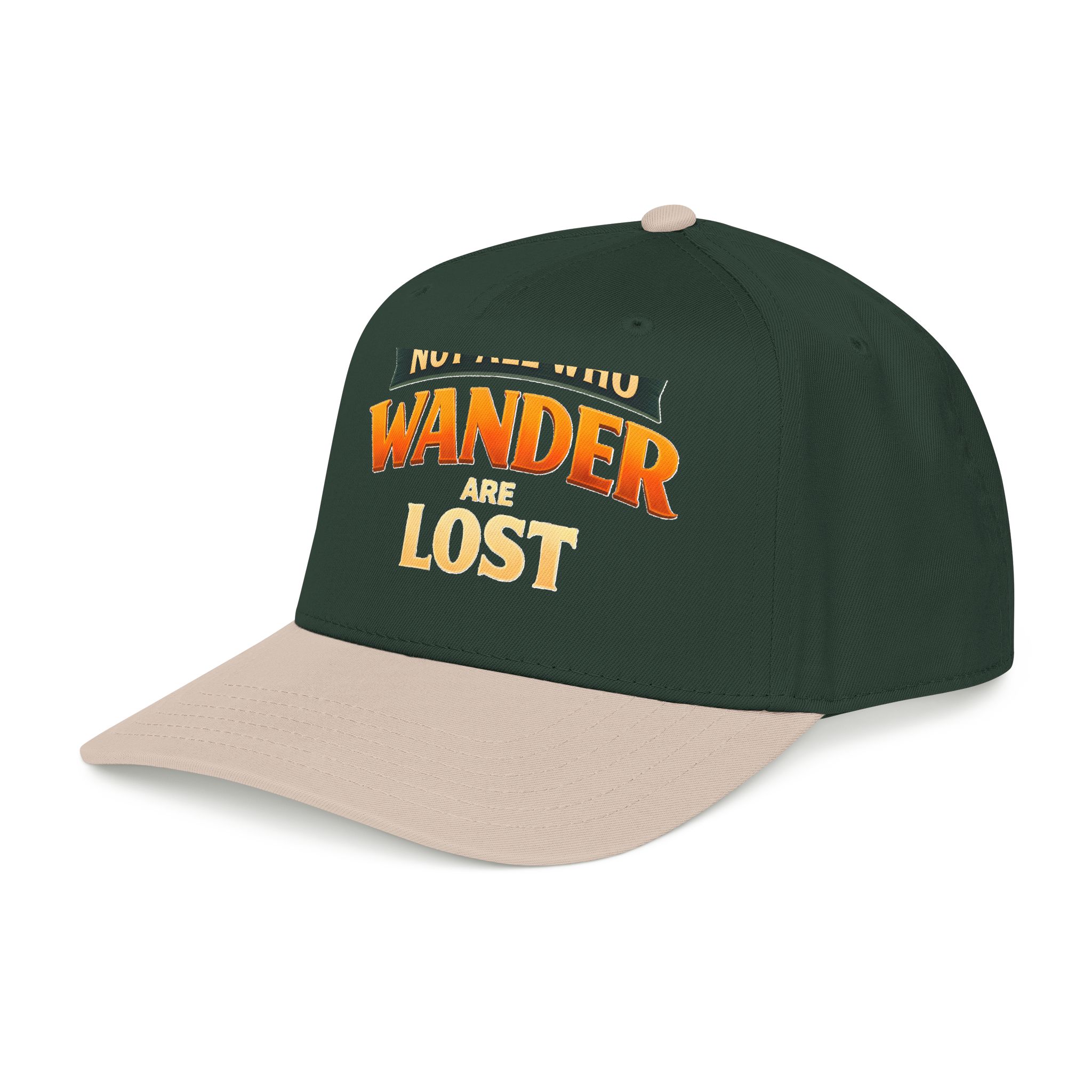 Baseball Cap - "Not All Who Wander Are Lost" Design Scenic-Line