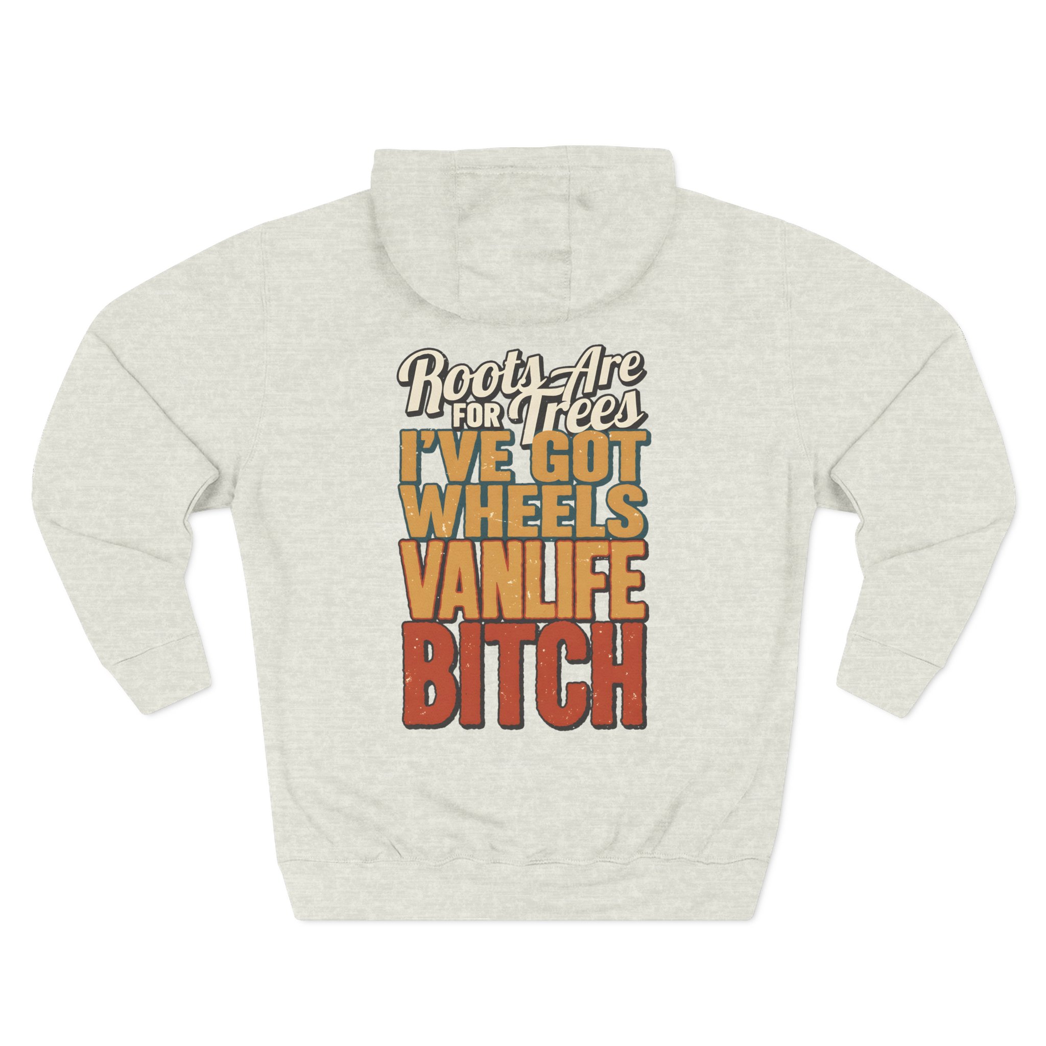 Three-Panel Fleece Hoodie - "Roots Are For Trees" Design F**K-Line