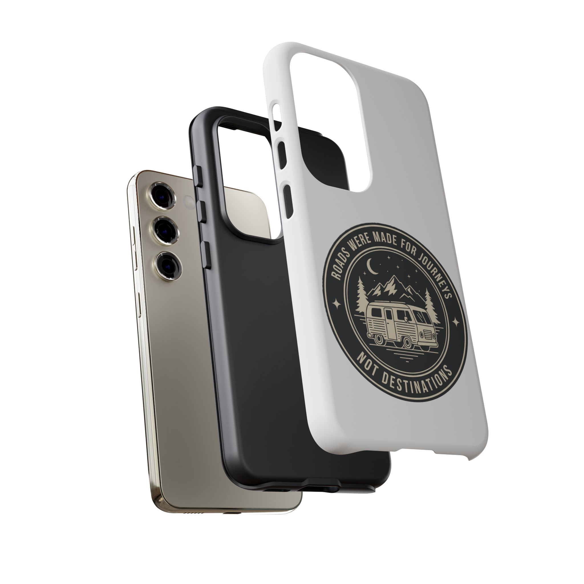 Phone Case — "ROAD WHERE MADE FOR JOURNEYS-NOT DESTINATIONS" Camper Van Design