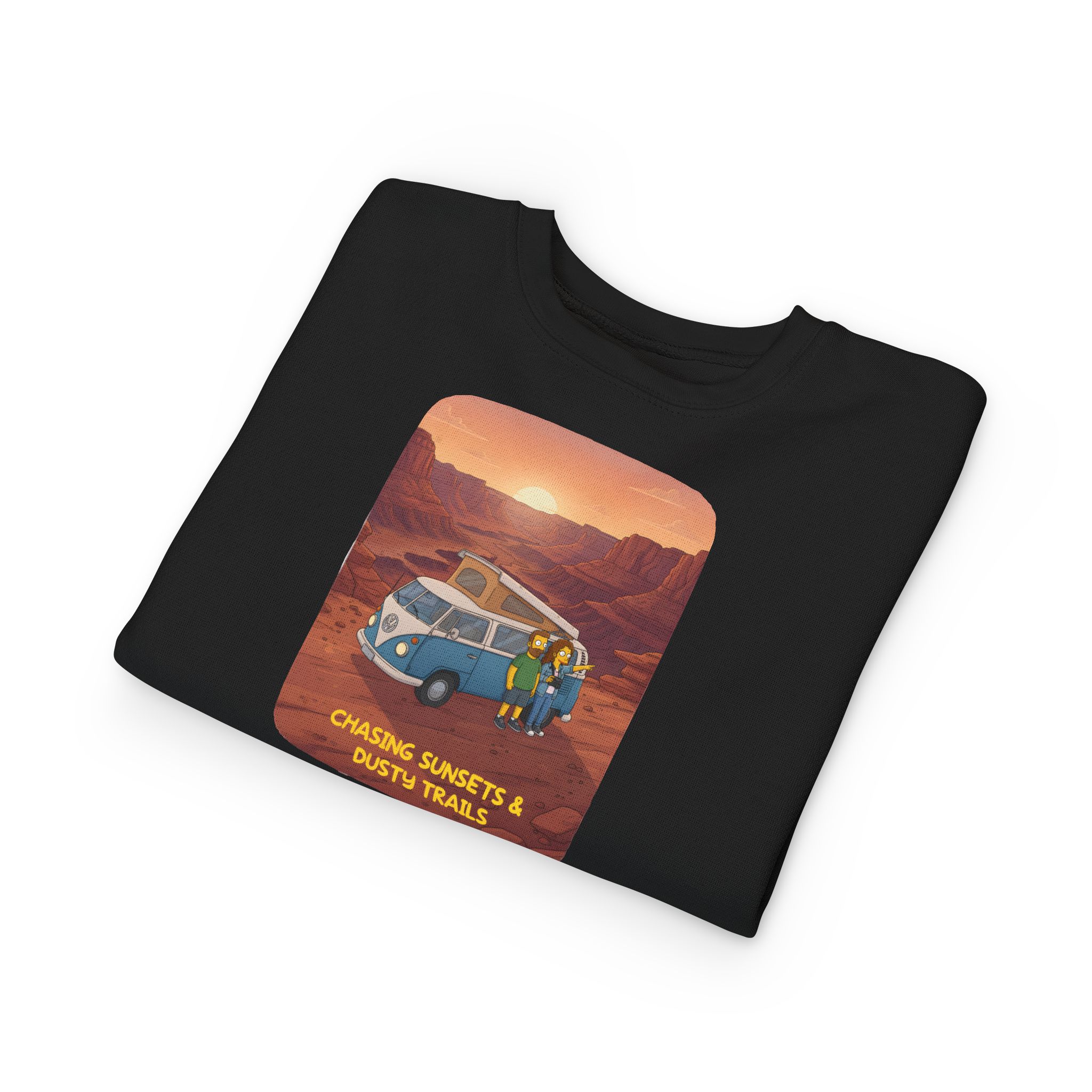 Toddler Sweatshirt - "Chasing Sunsets And Dusty Trails" (Design Sitcom-Line)