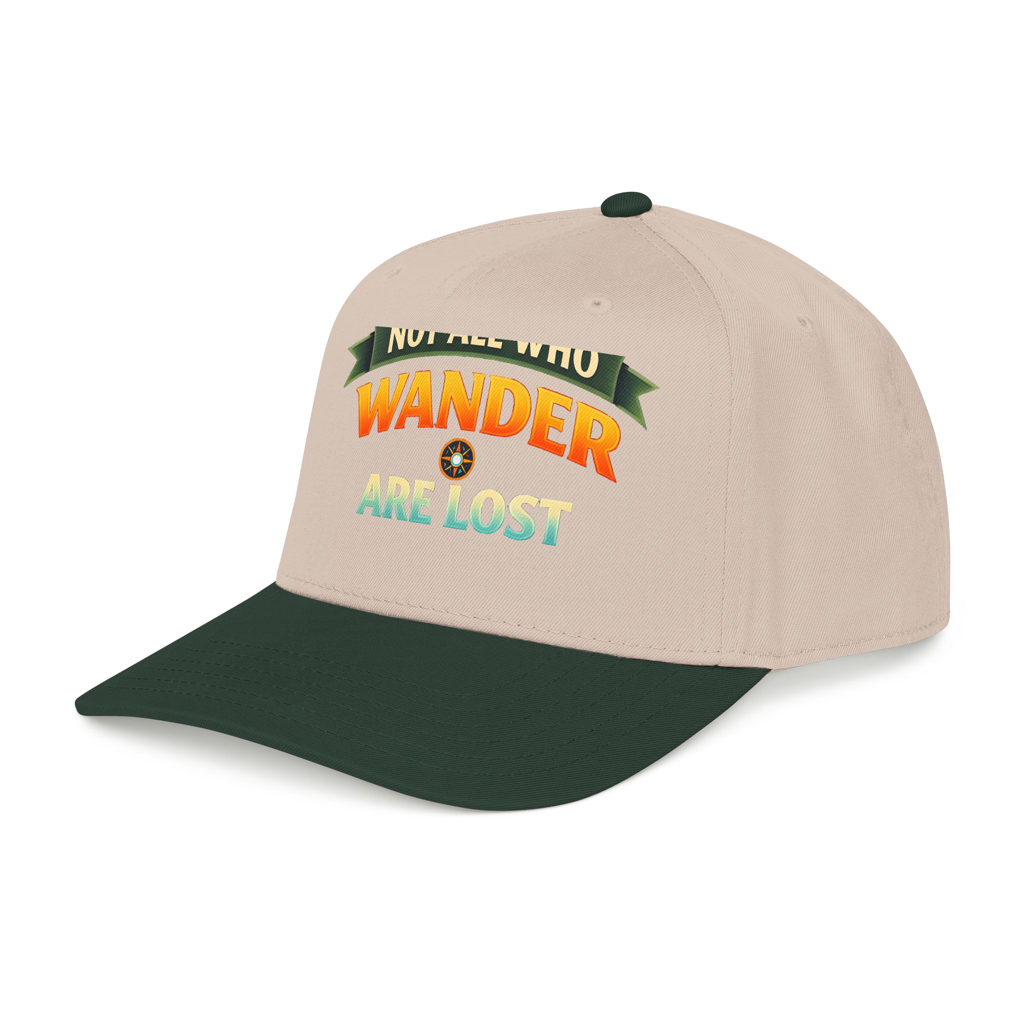 Baseball Cap - "Not All Who Wander Are Lost" Design Scenic-Line