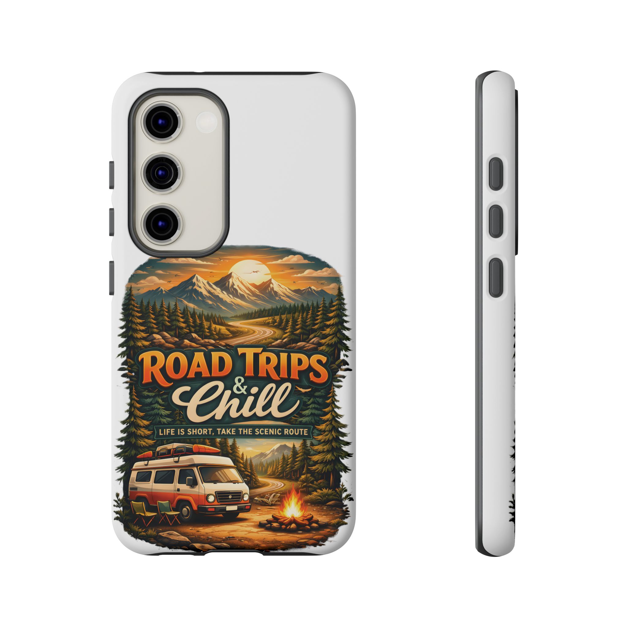 Phone Case — "Road Trips and Chill" (Design Scenic-Line)