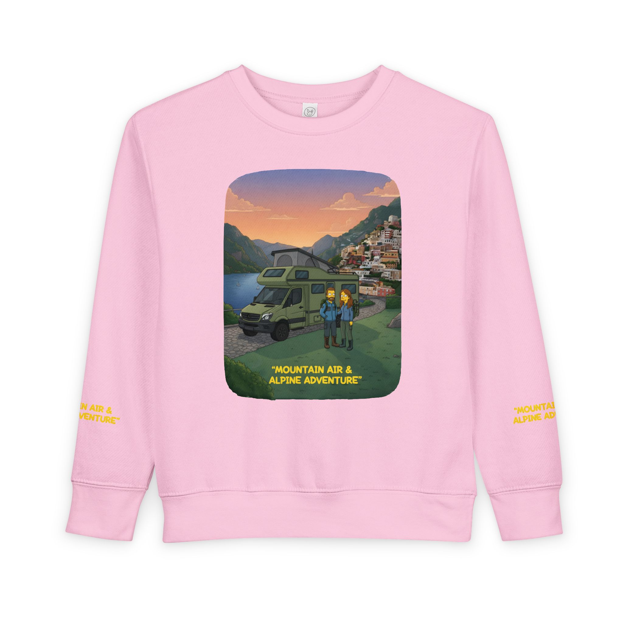 Toddler Sweatshirt - "Mountain Air And Alpine Adventure" (Design Sitcom-Line)