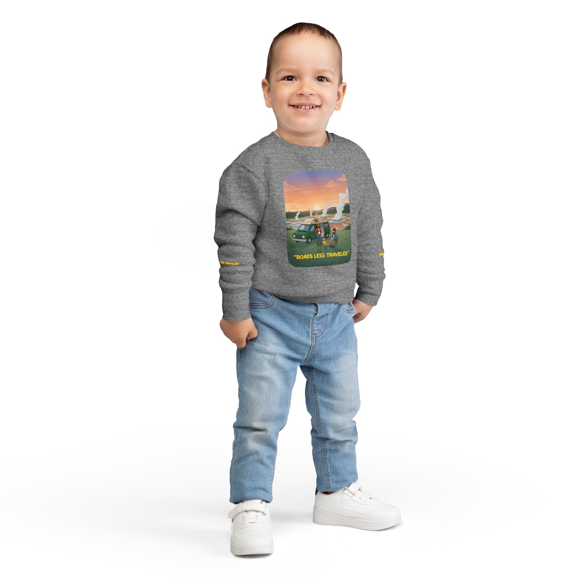 Toddler Sweatshirt - "Roads Less Traveled" (Design Sitcom-Line)