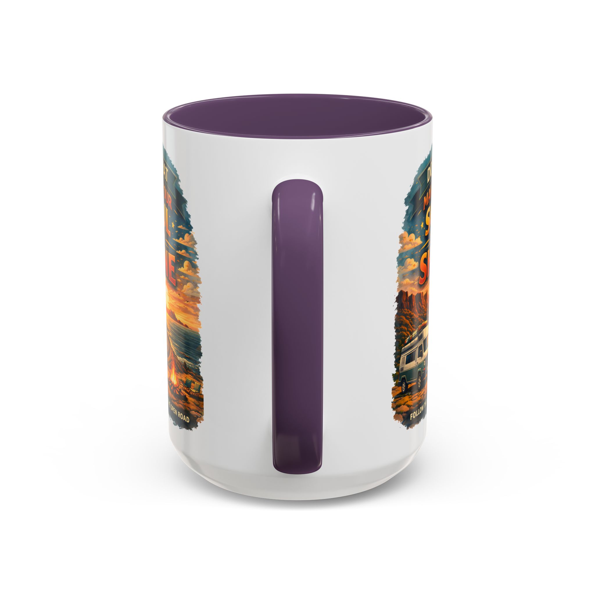 Accent Coffee Mug (11, 15oz) — "Do What Makes Your Soul Shine" Design Scenic-Line