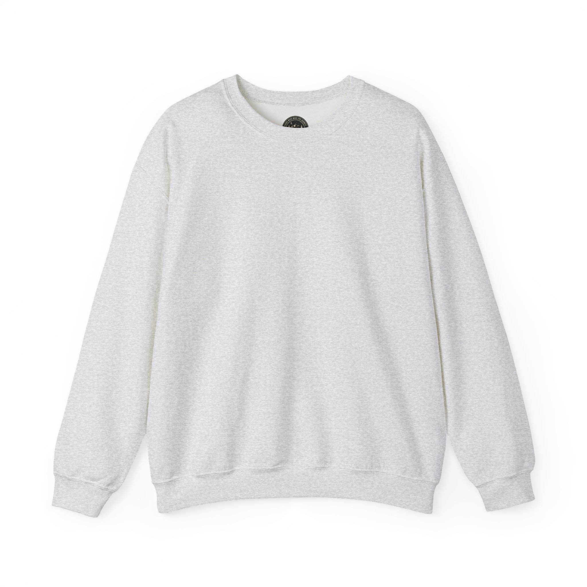 Crewneck Sweatshirt — "ROAD WHERE MADE FOR JOURNEYS-NOT DESTINATIONS" (Only Back printed) Vintage Camper Van Outdoor Graphic