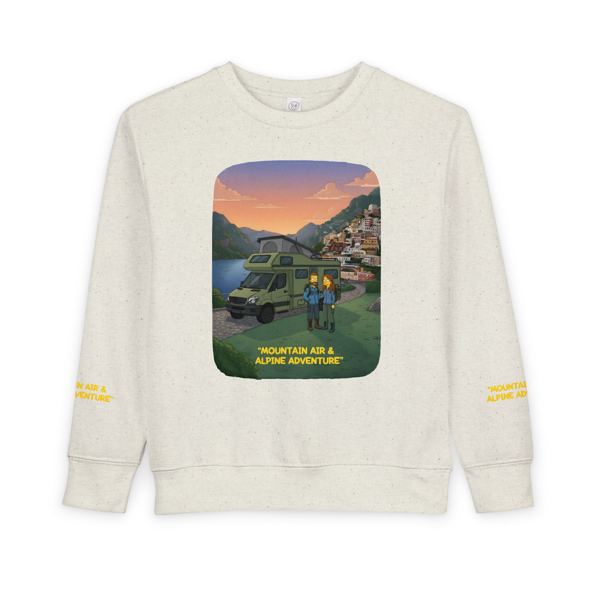 Toddler Sweatshirt - "Mountain Air And Alpine Adventure" (Design Sitcom-Line)