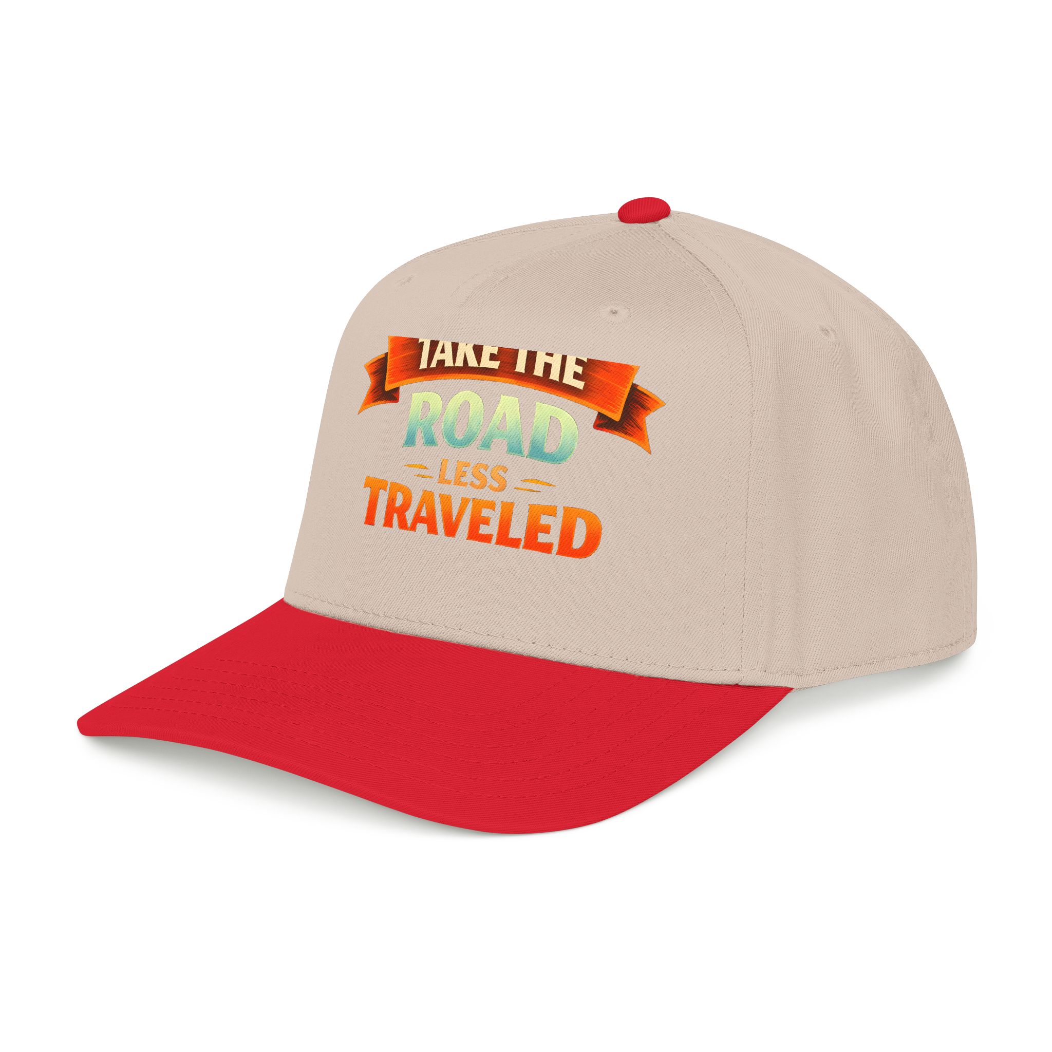 Baseball Cap - "Take The Road Less Traveled" Design Scenic-Line