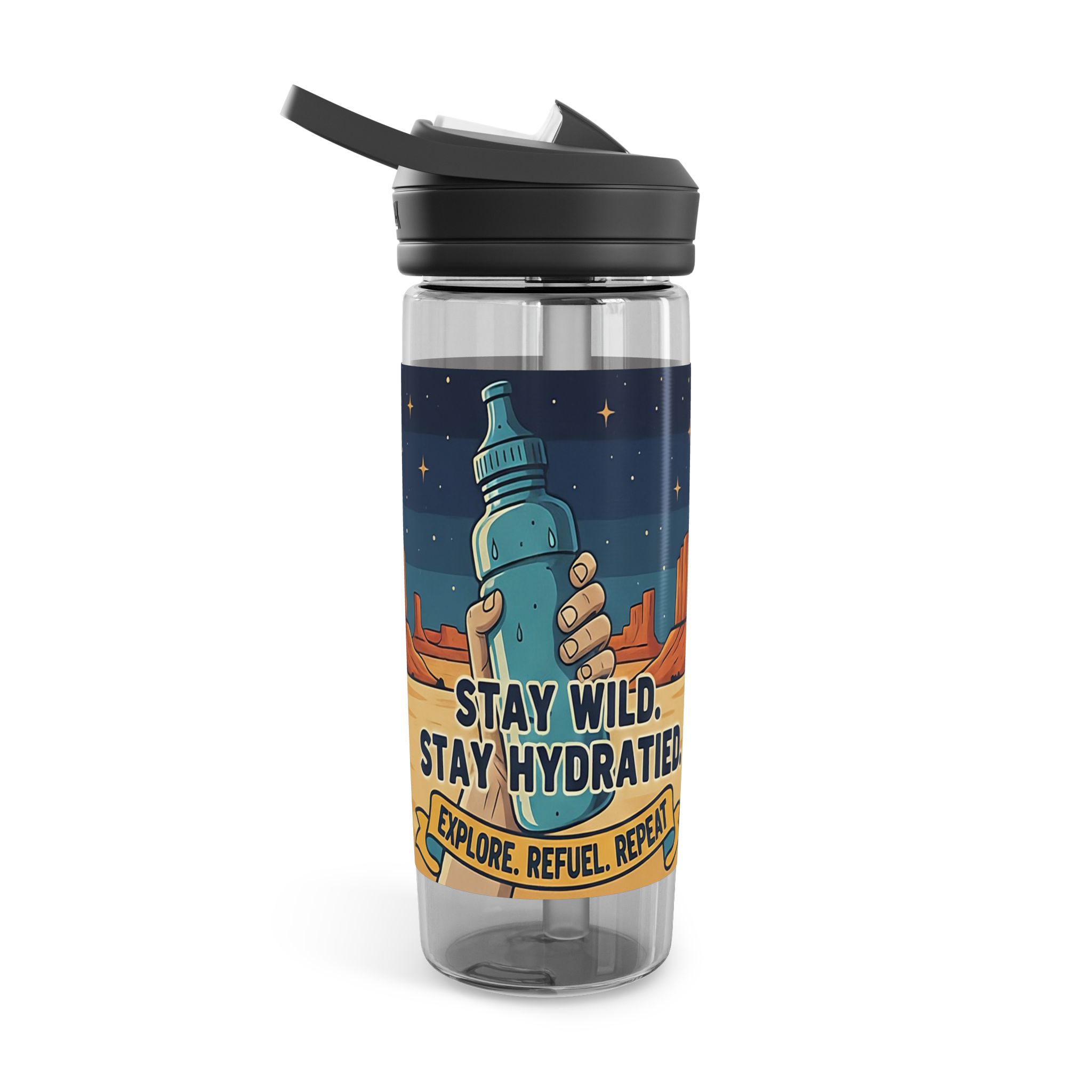 2223461757389675781_2048.jpeg Water Bottle CamelBak — "Adventure Is Thirsty "20oz/25oz Travel Bottle with Retro Road Trip Design