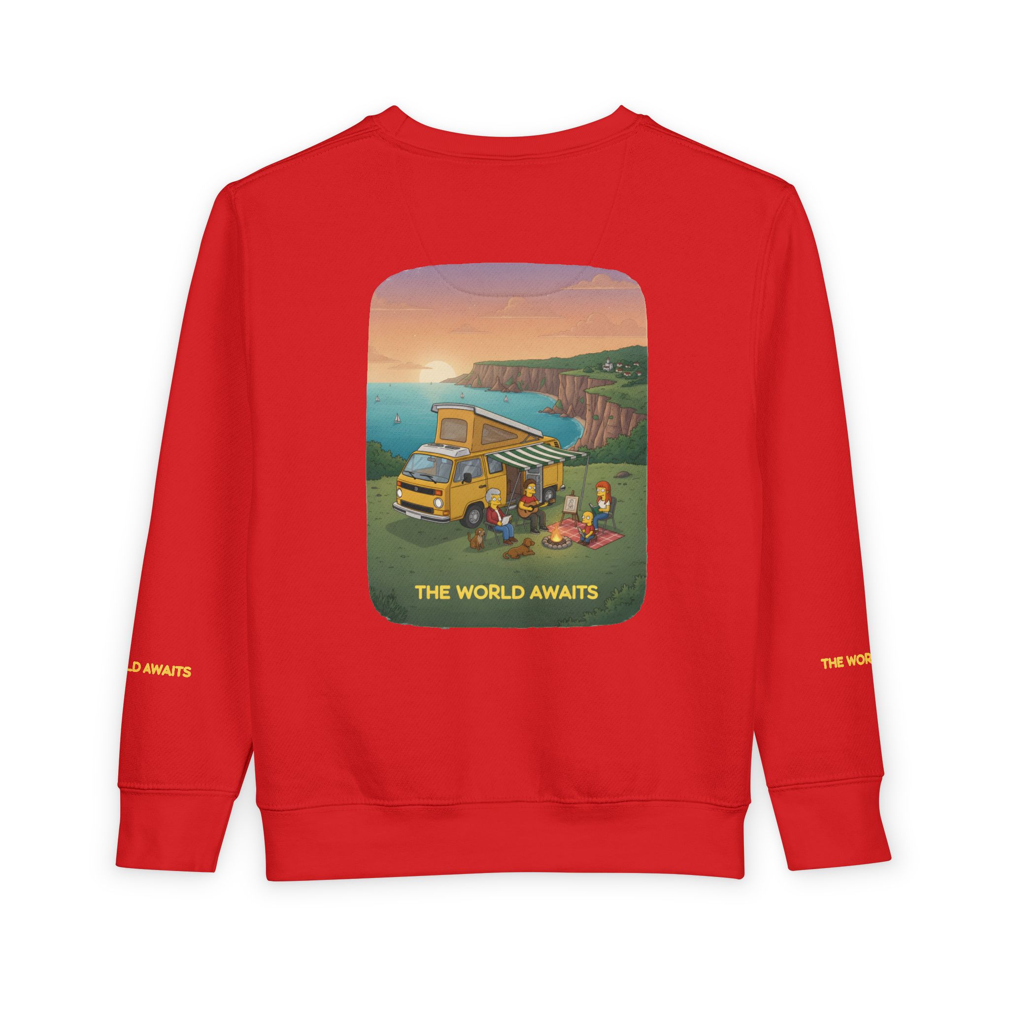 Toddler Sweatshirt - "The World Awaits" (Design Sitcom-Line)