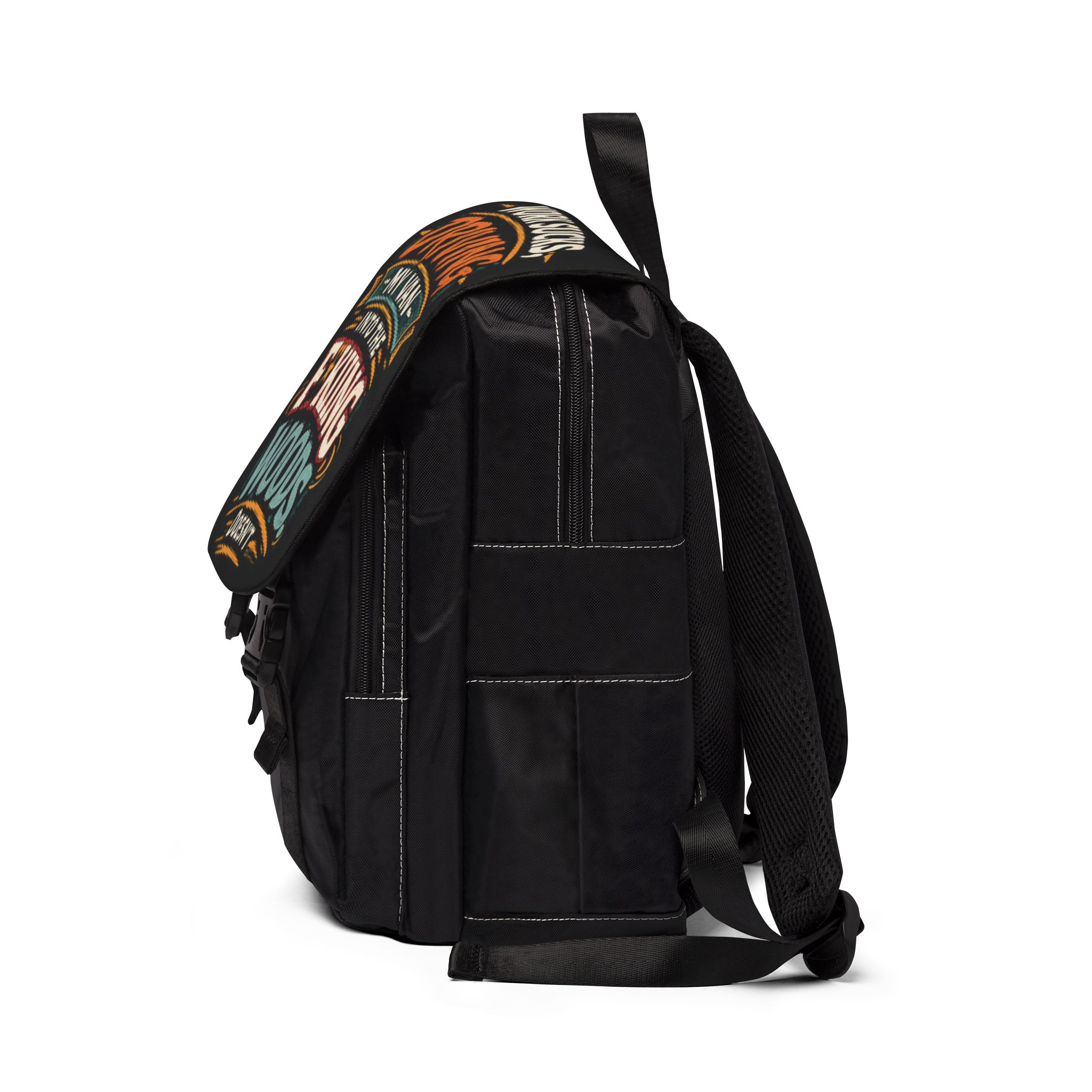 2256374766240988776_2048.jpeg Unisex Casual Shoulder Backpack — "Work Sucks" Design F**K-Line