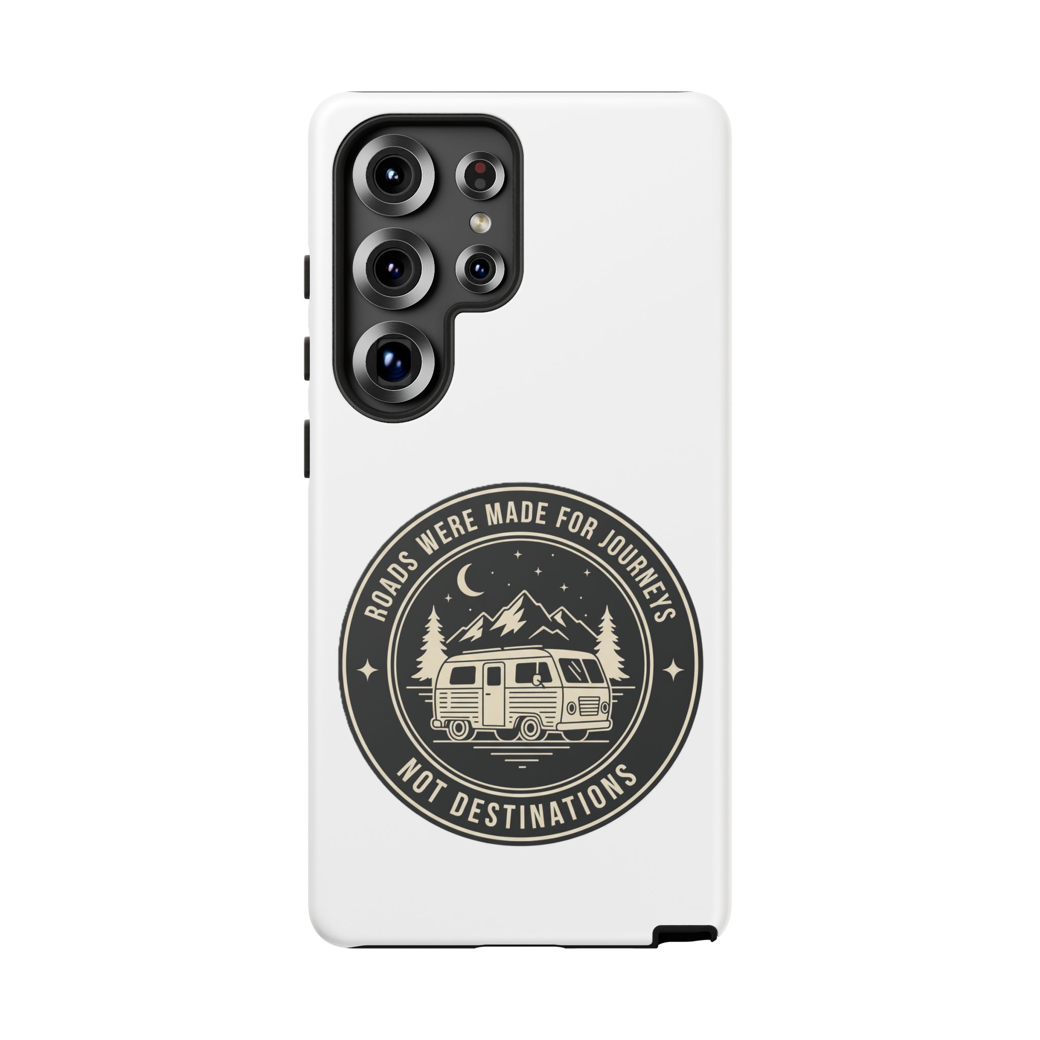 Phone Case — "ROAD WHERE MADE FOR JOURNEYS-NOT DESTINATIONS" Camper Van Design