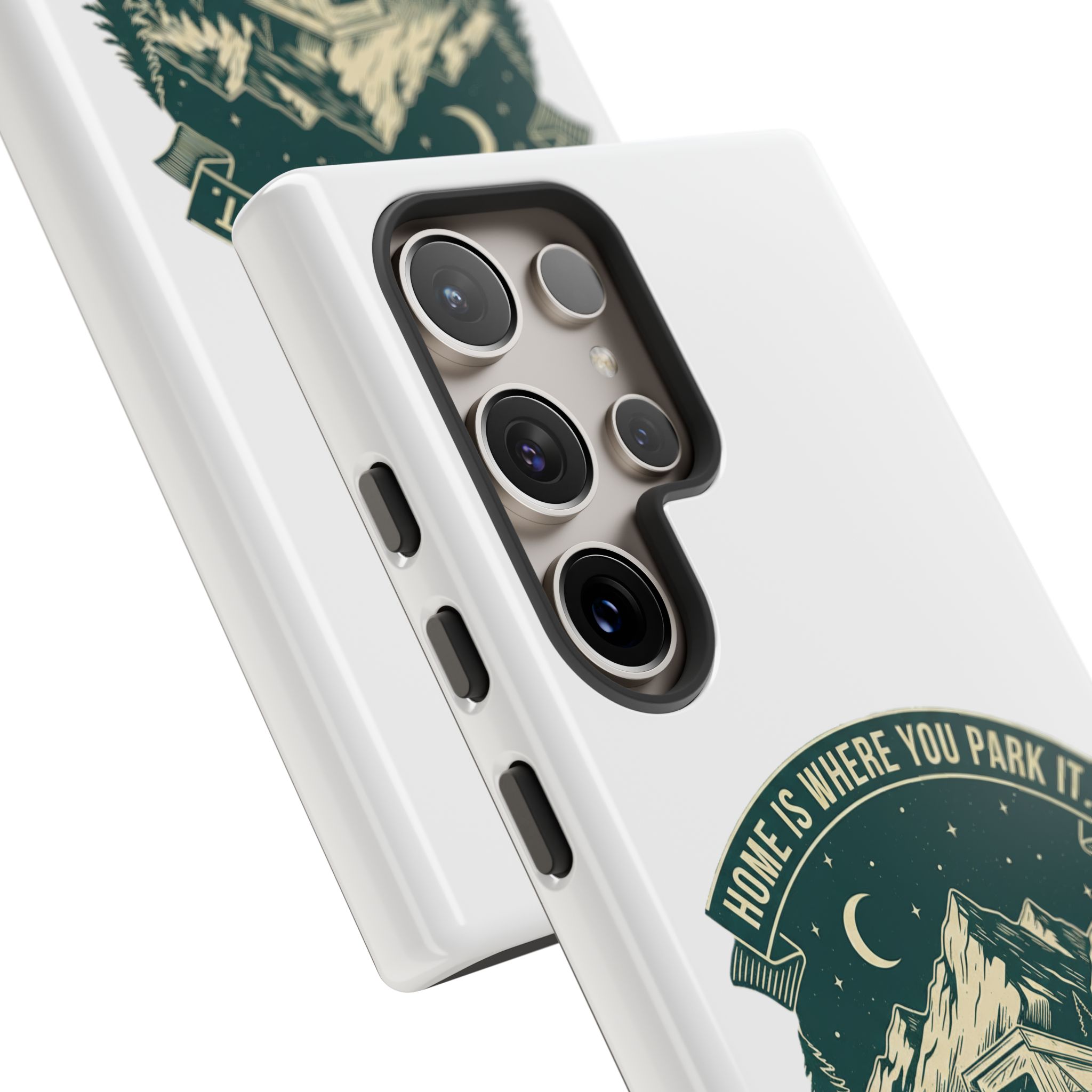 Phone Case — "Home Is Where You Park It-Adventure is the destination" Camper Van Design