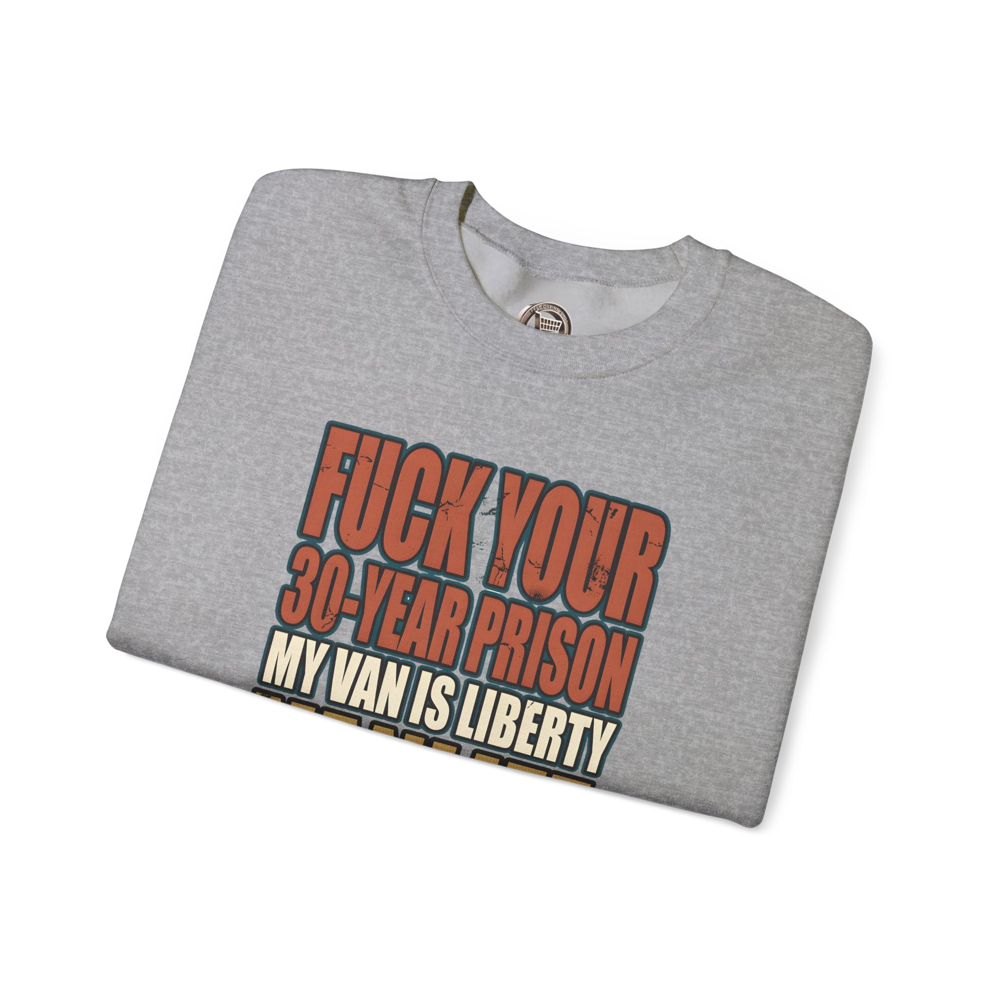Unisex Heavy Blend™ Crewneck Sweatshirt — "Fuck Your 30 Year" Design F**K-Line