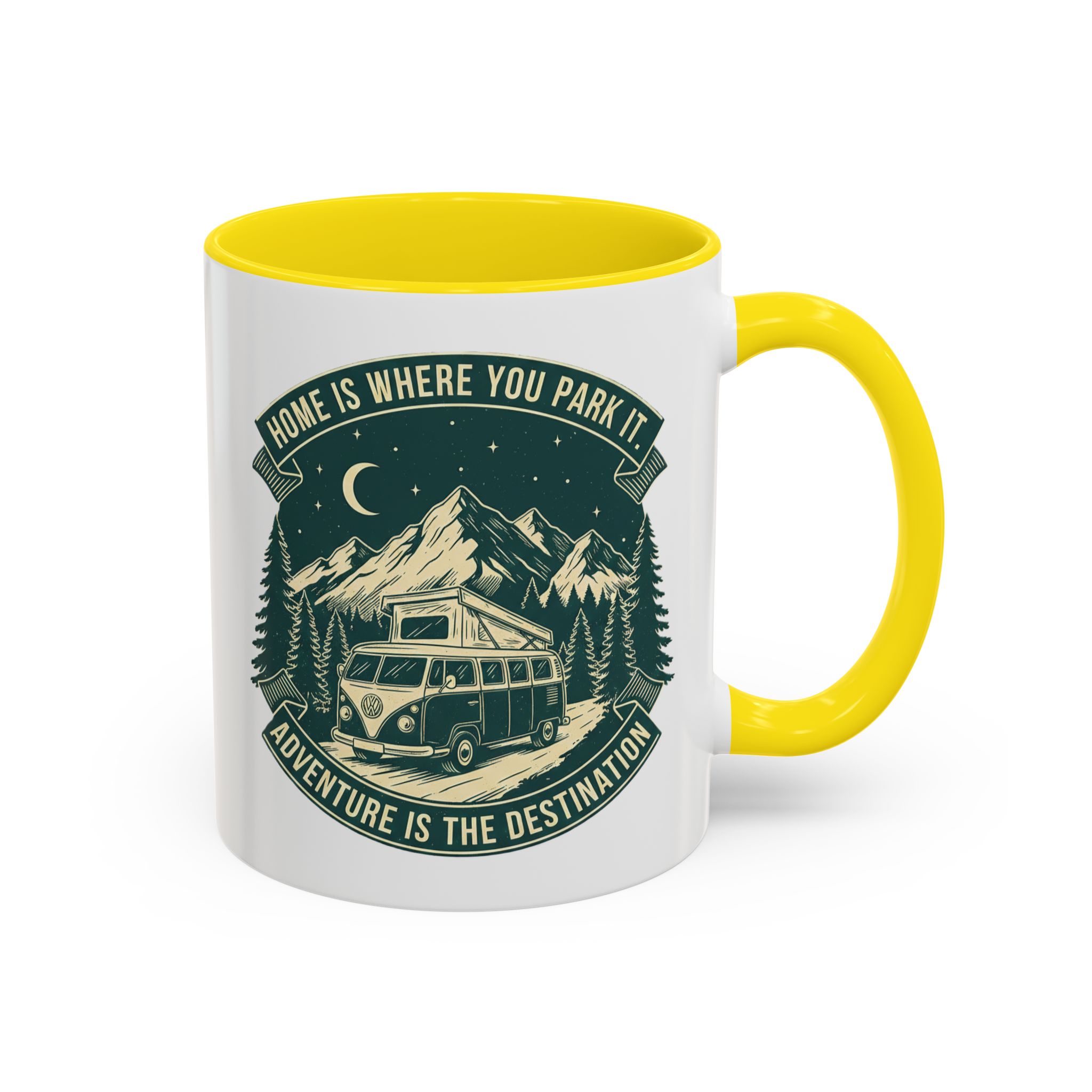 Coffee Mug — "Home Is Where You Park It-Adventure is the destination"  (11/15oz) (Both sides printed)