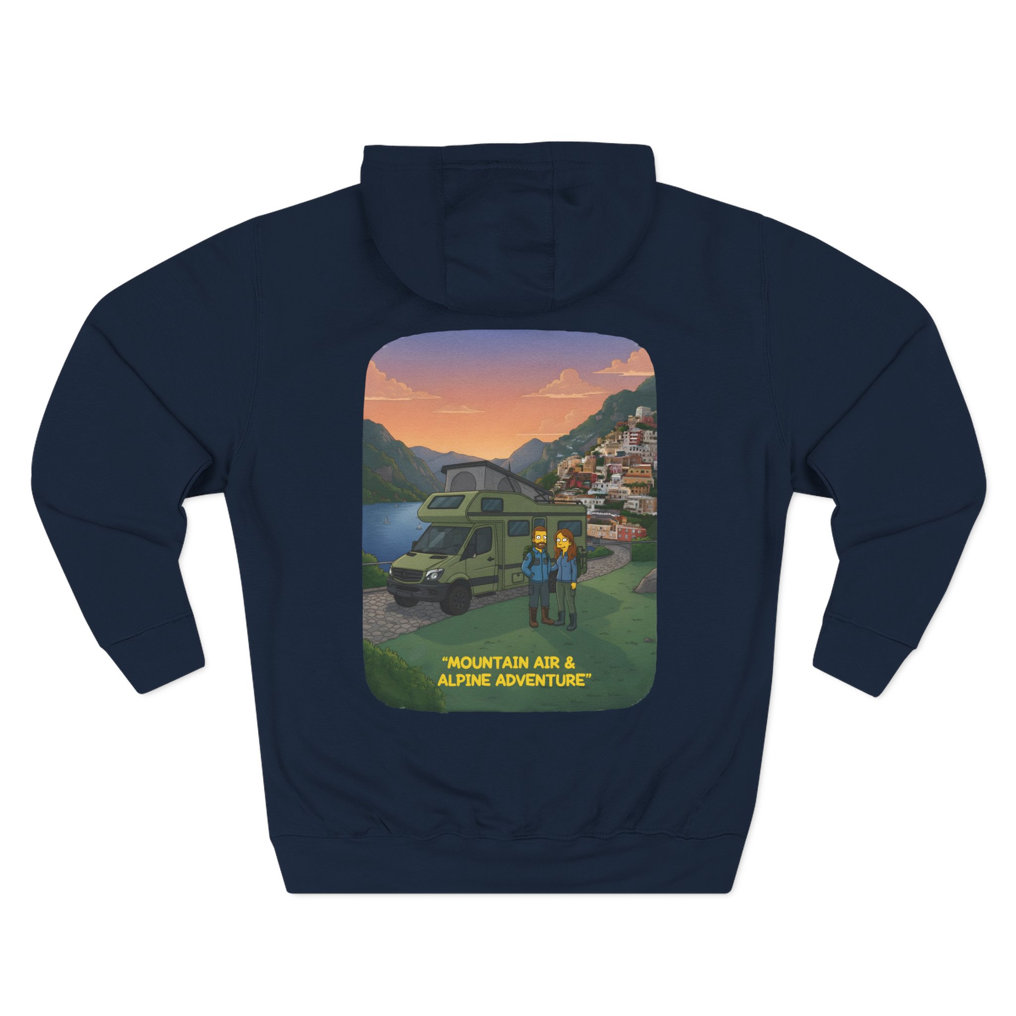 2295231968727583823_2048.jpeg Three-Panel Fleece Hoodie - "Mountain Air And Alpine Adventure"" Design Sitcom-Line