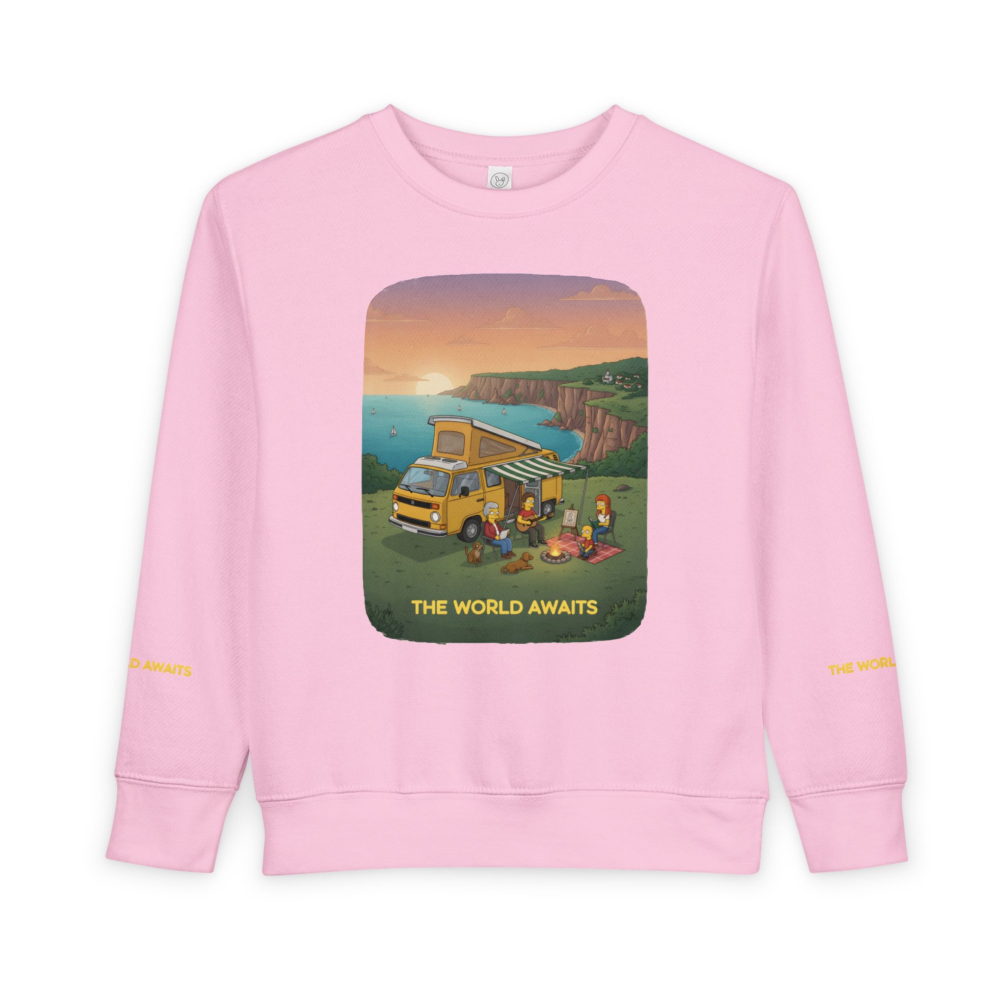 Toddler Sweatshirt - "The World Awaits" (Design Sitcom-Line)