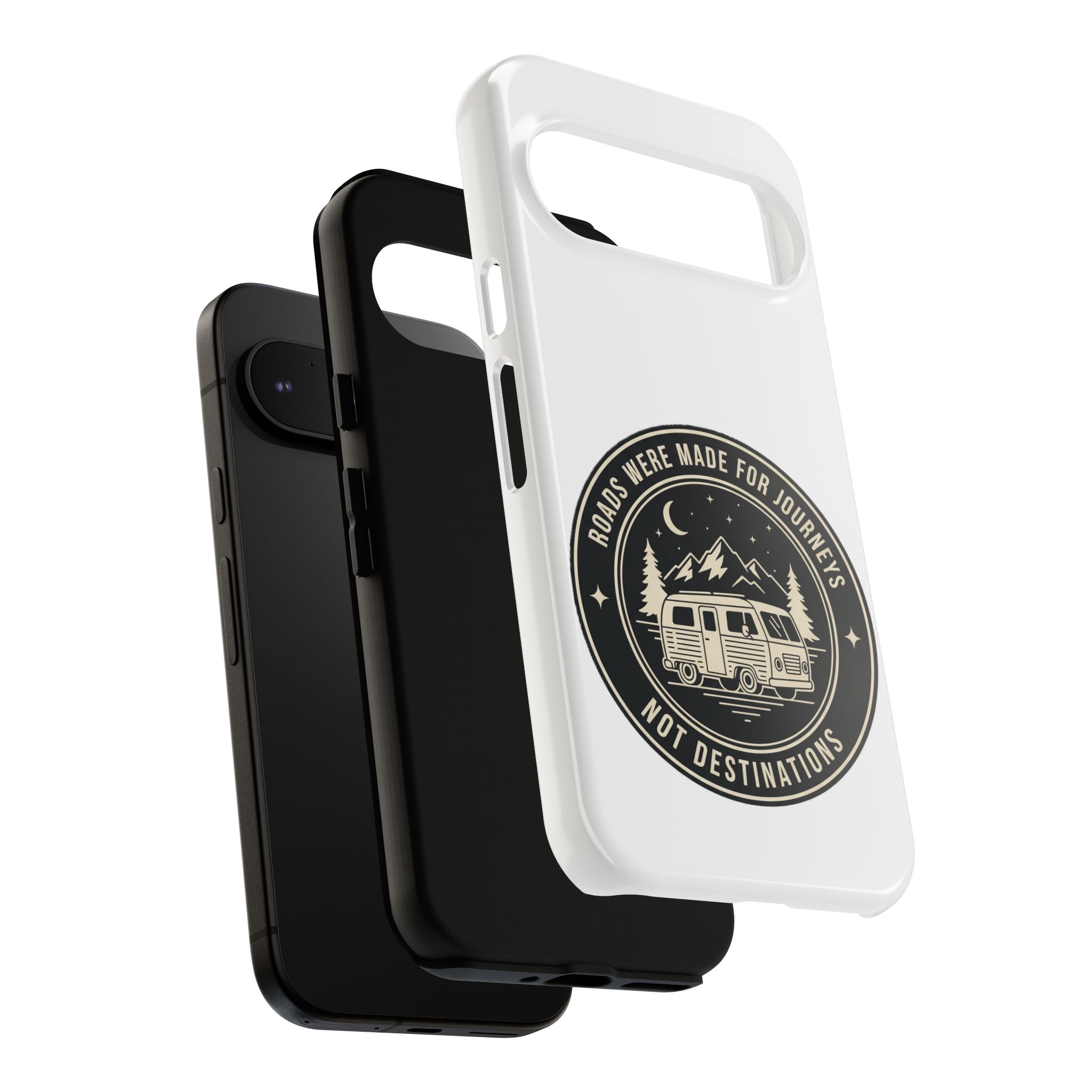 Phone Case — "ROAD WHERE MADE FOR JOURNEYS-NOT DESTINATIONS" Camper Van Design