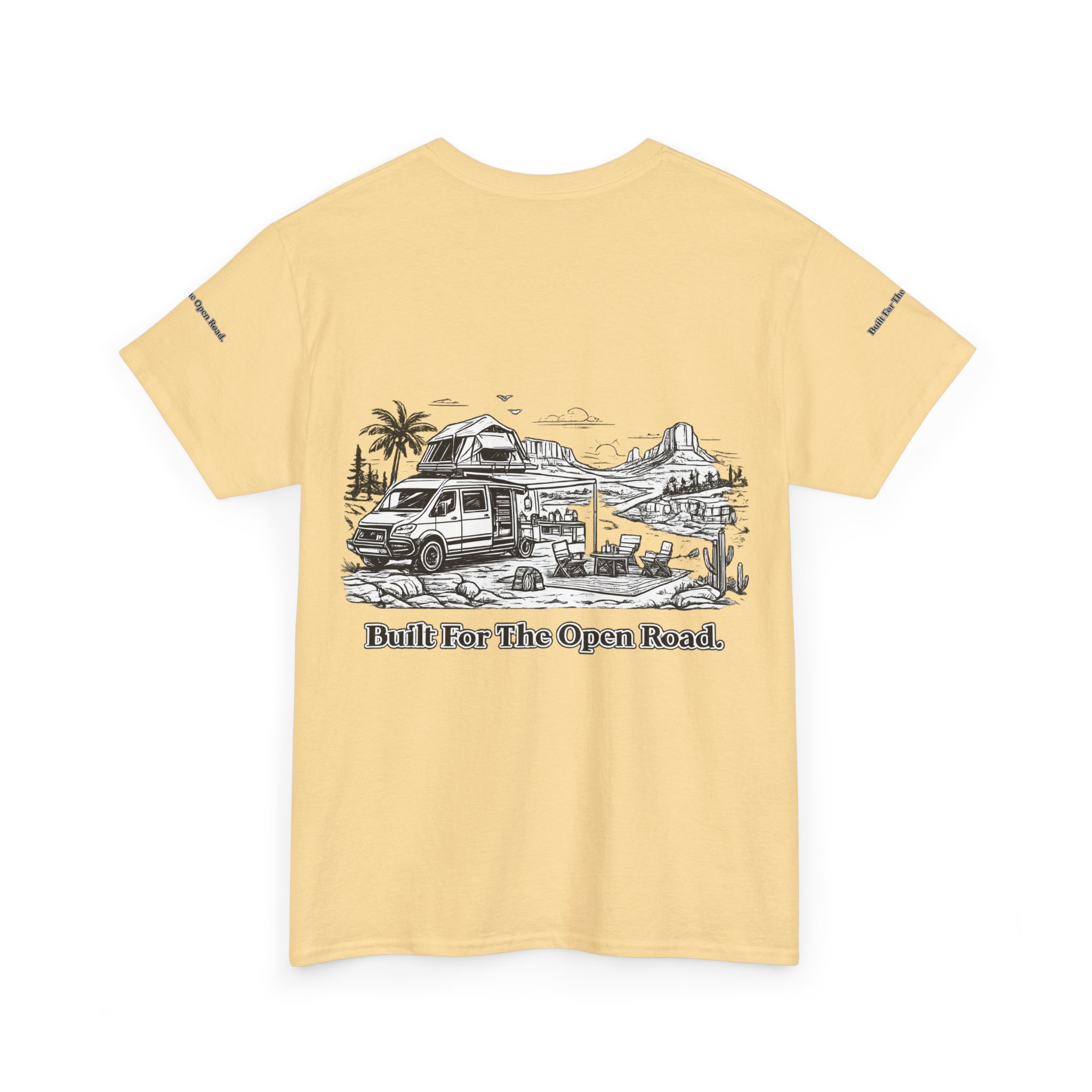 2332934879788468309_2048.jpeg Unisex Heavy Cotton Tee — "Built For The Open Road" Design Minimal-Line