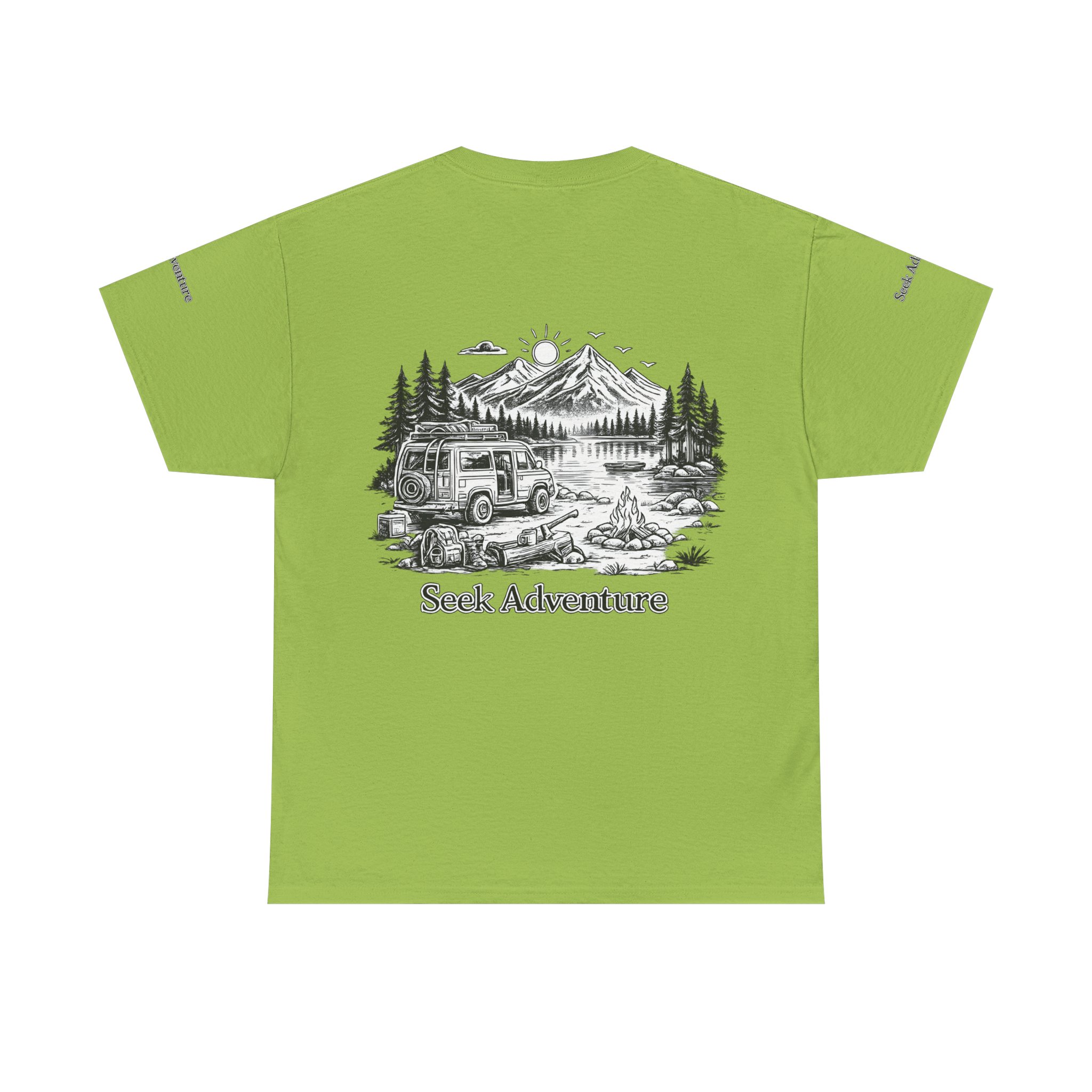 2337102328525082031_2048.jpeg Unisex Heavy Cotton Tee — "Seek Adventure" Design Minimal-Line