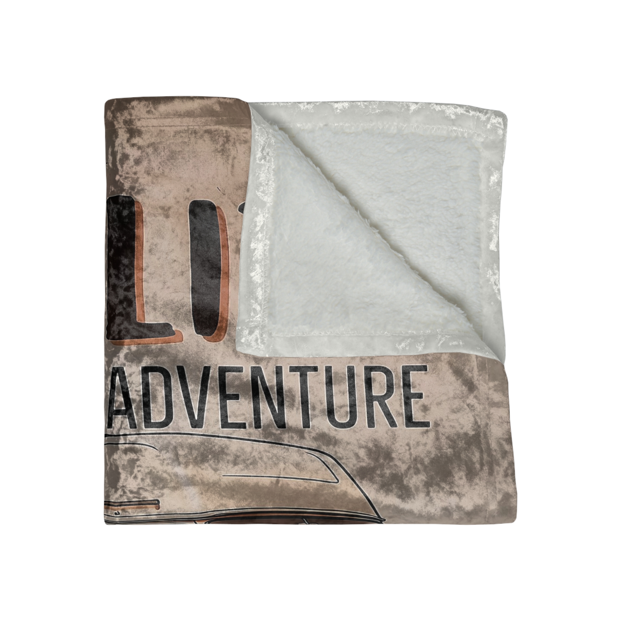 2338458522265699109_2048.jpeg Crushed Velvet Blanket — Vanlife "Be Free, Chase Your Dreams" Cozy Throw