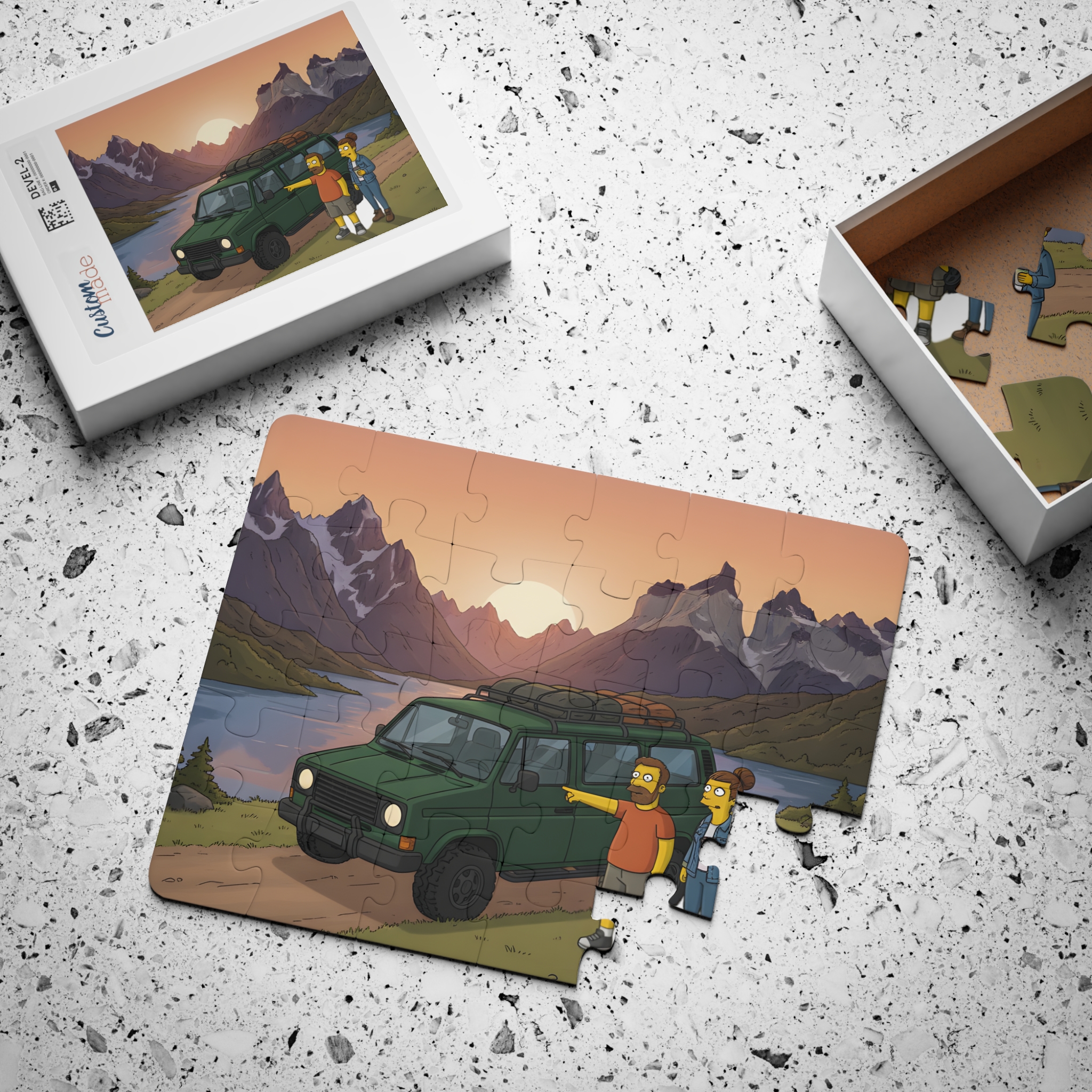 Kids' 30‑Piece Camping Puzzle — Outdoor Sunset Adventure Scene